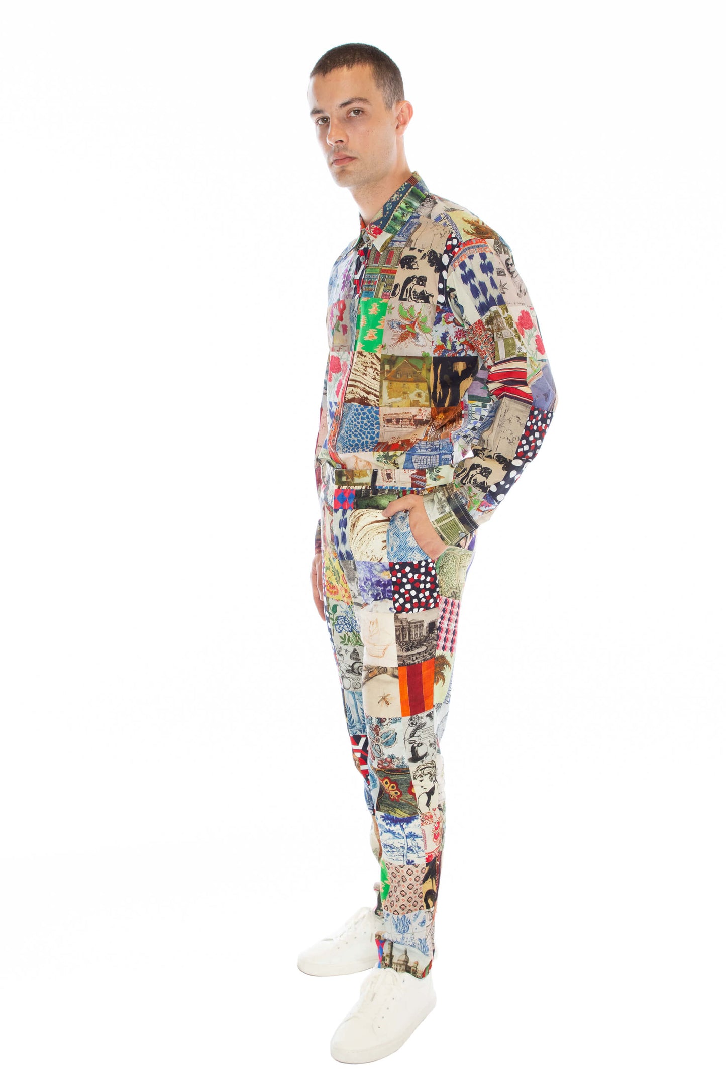 'BLOOMSBURY COLLAGE' TROUSER