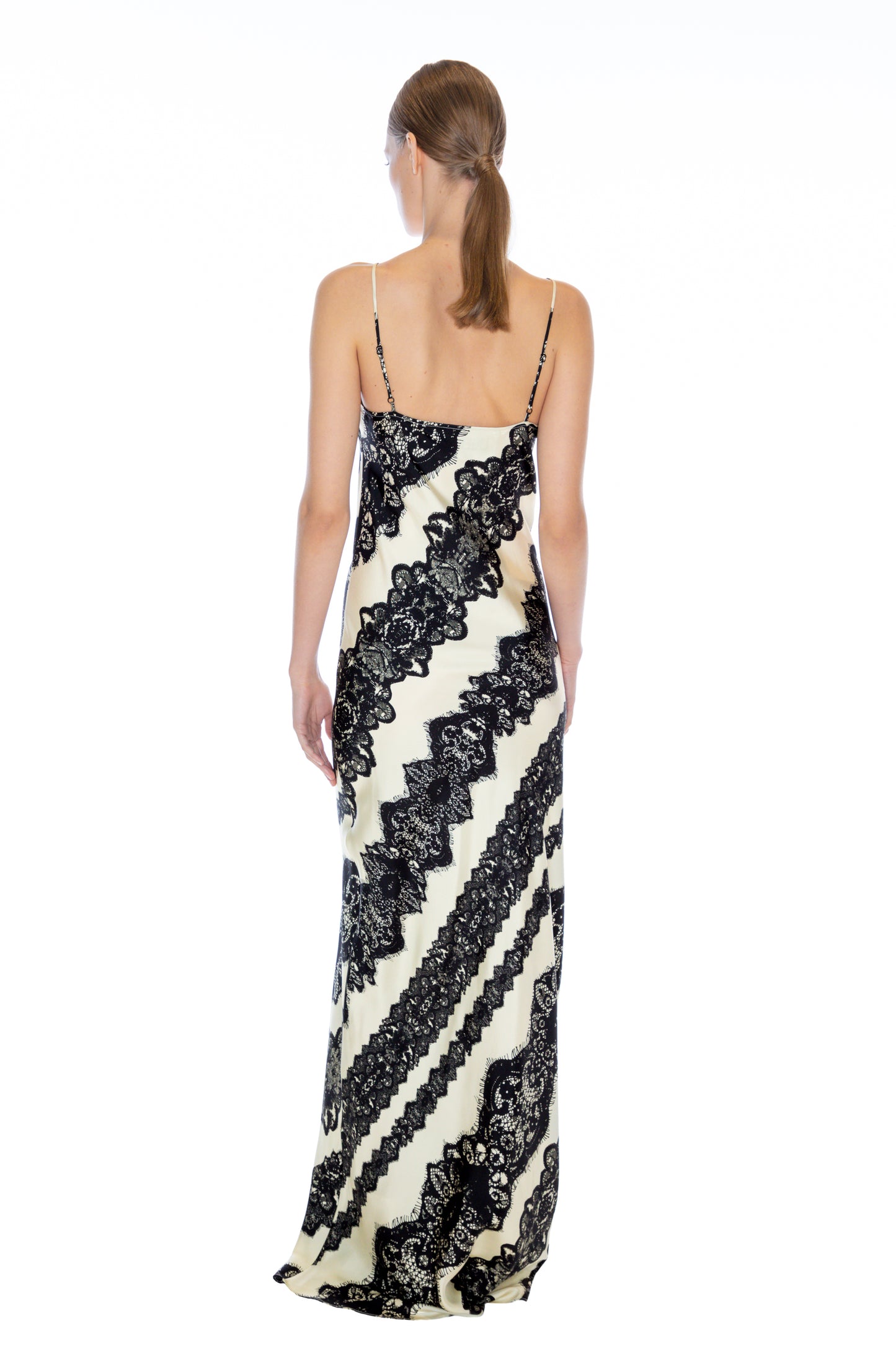 'VENETIAN LACE' MAXI BIAS SLIP DRESS - - Libertine