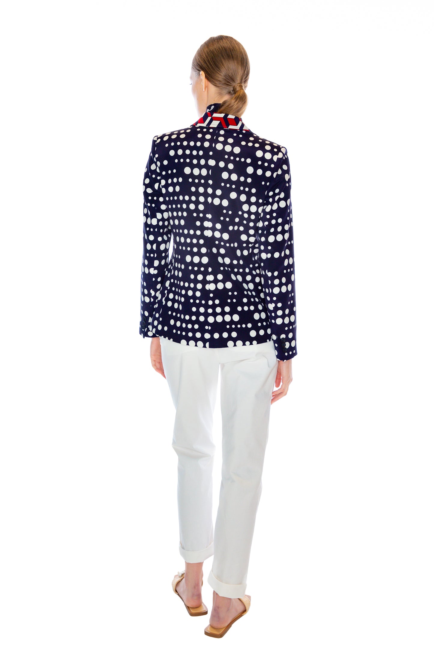 'RED WHITE AND BLUE MASH UP' PATCH POCKET JACKET - - Libertine