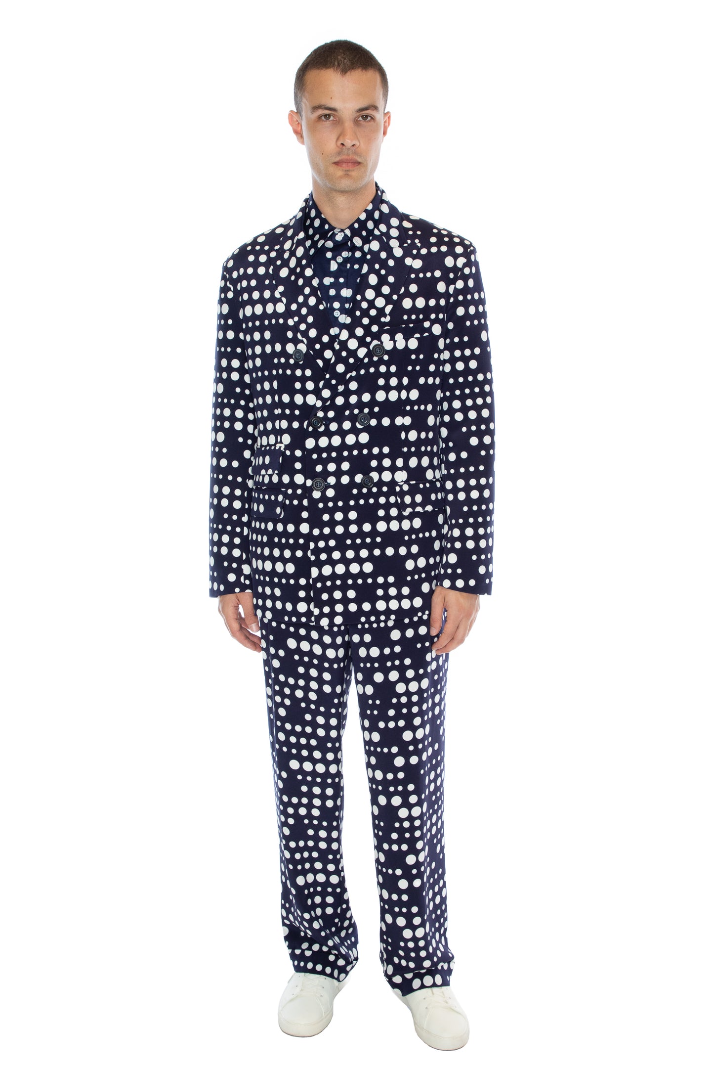 'DOT DOTISM' DOUBLE BREASTED JACKET - JACKETS - Libertine