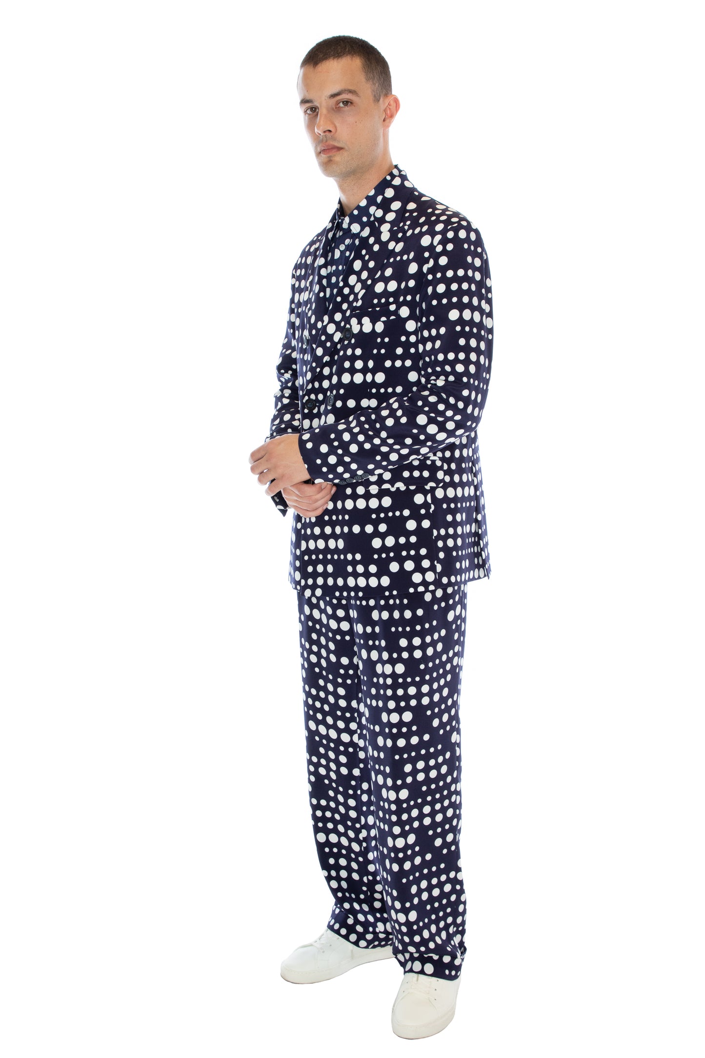 'DOT DOTISM' DOUBLE BREASTED JACKET - JACKETS - Libertine