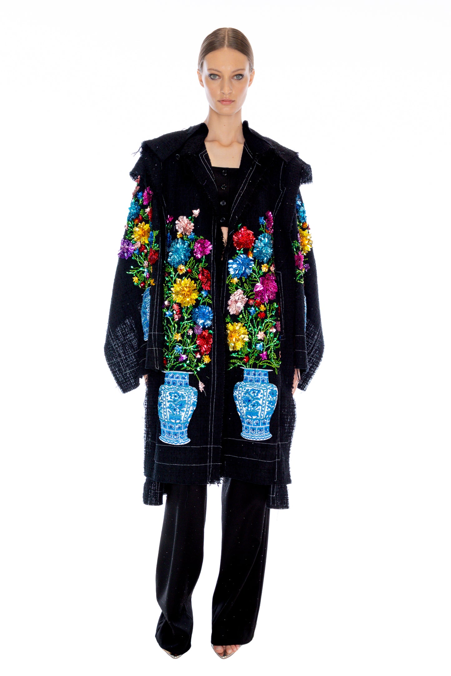 'MULTI GARDEN' DECONSTRUCTED CAPELET - - Libertine