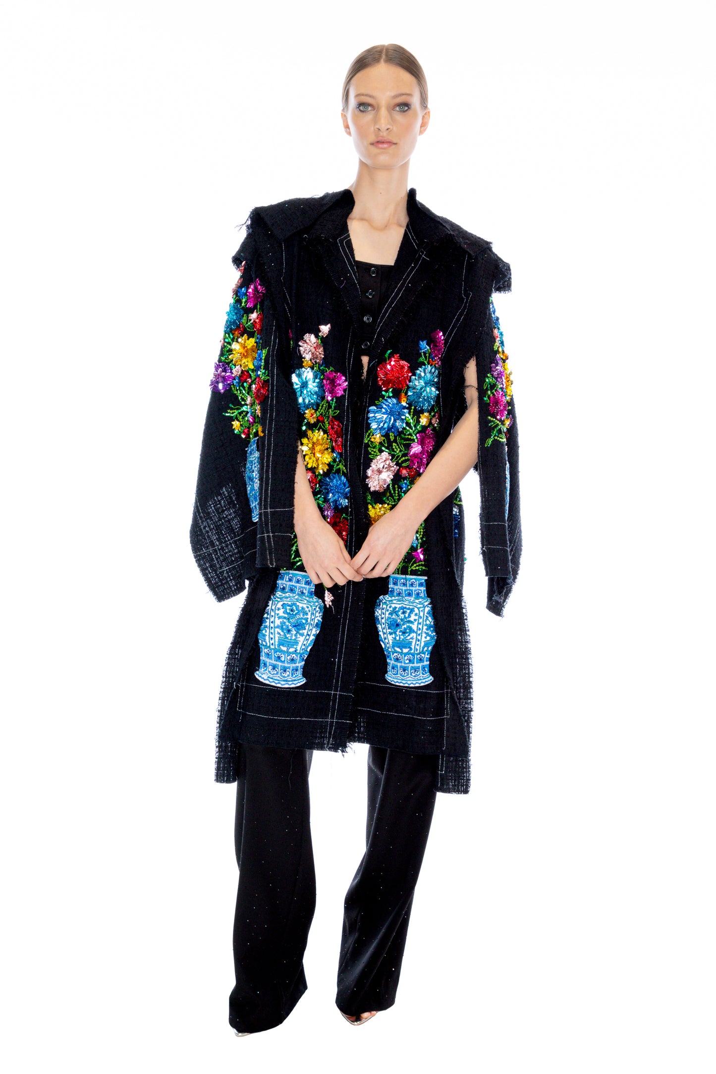 'MULTI GARDEN' DECONSTRUCTED CAPELET - - Libertine