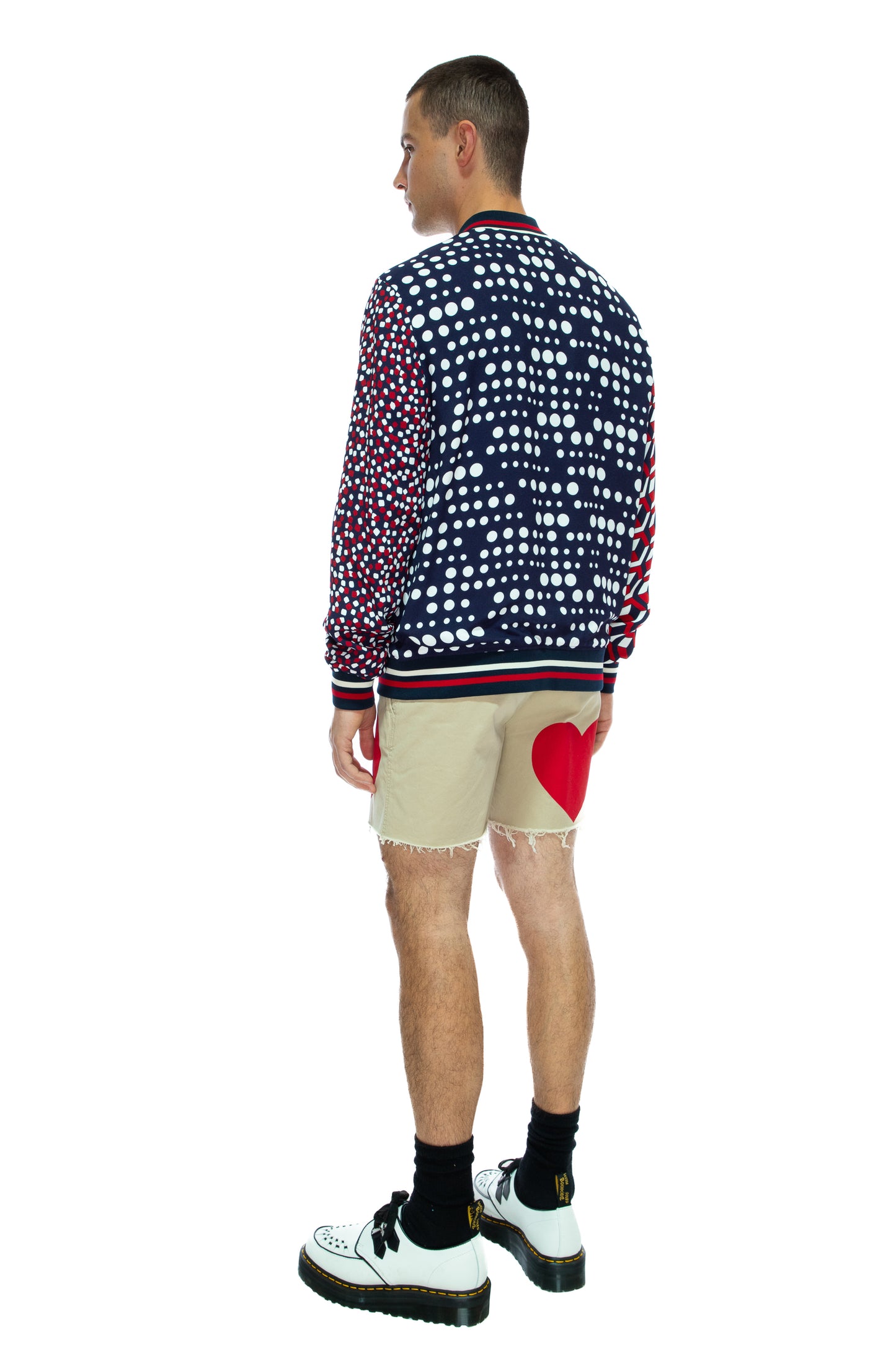 'RED WHITE AND BLUE MASH UP' BOMBER JACKET - - Libertine