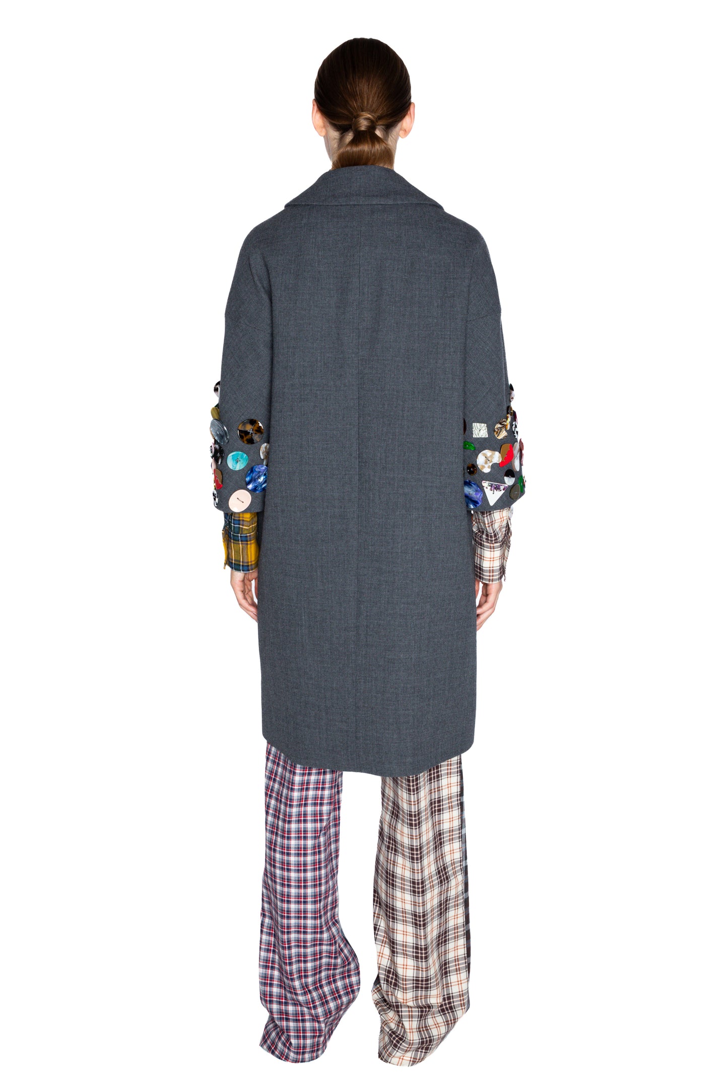 'MEMORY VASE' PATCH POCKET COAT - - Libertine