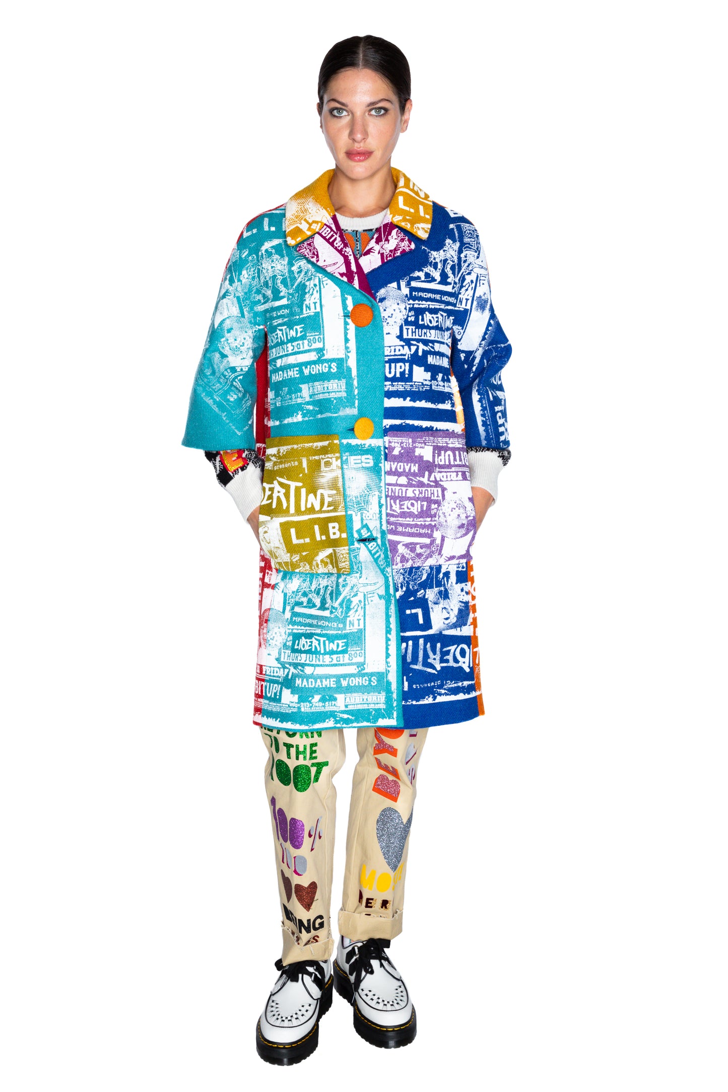 LIMITED RUN 'LIB IT UP' PATCH POCKET COAT - - Libertine