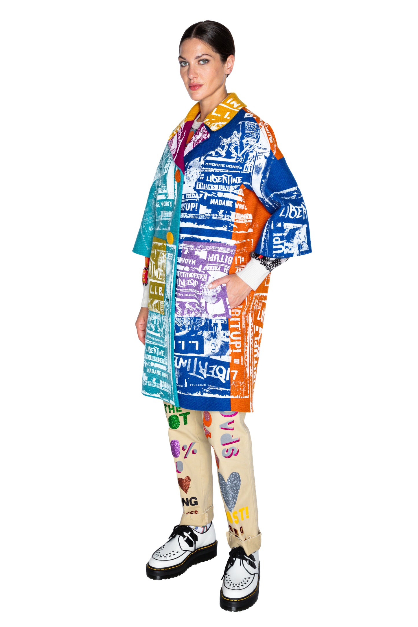 LIMITED RUN 'LIB IT UP' PATCH POCKET COAT - - Libertine