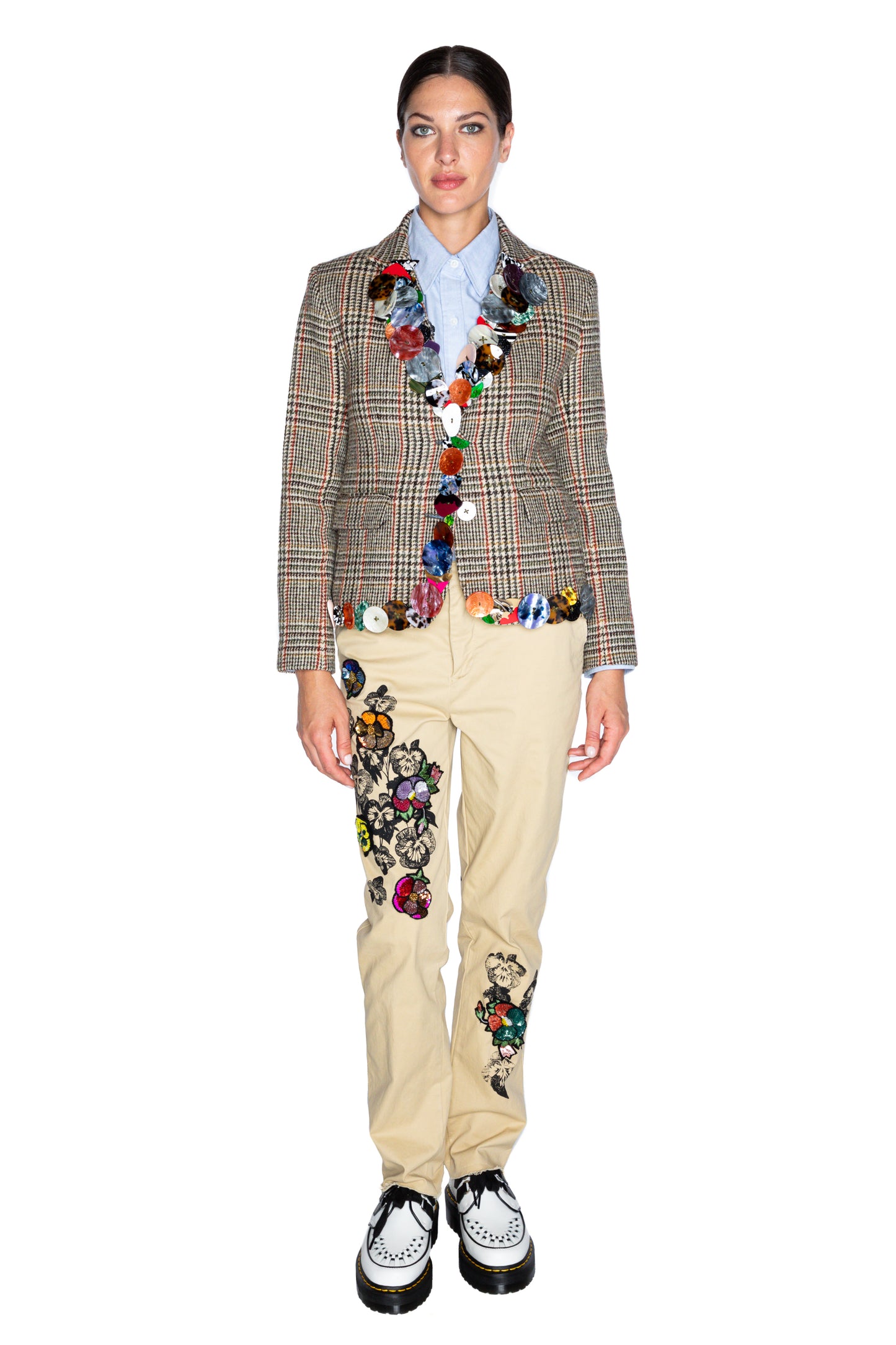 'MEMORY VASE' L/S SHORT BLAZER - - Libertine