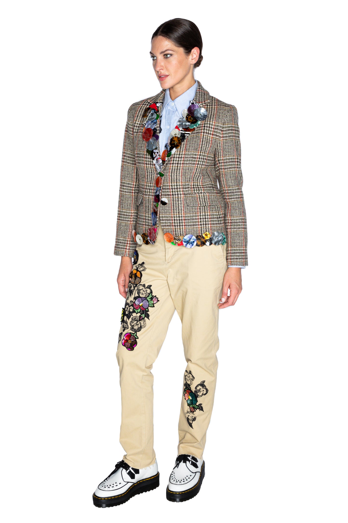 'MEMORY VASE' L/S SHORT BLAZER - - Libertine