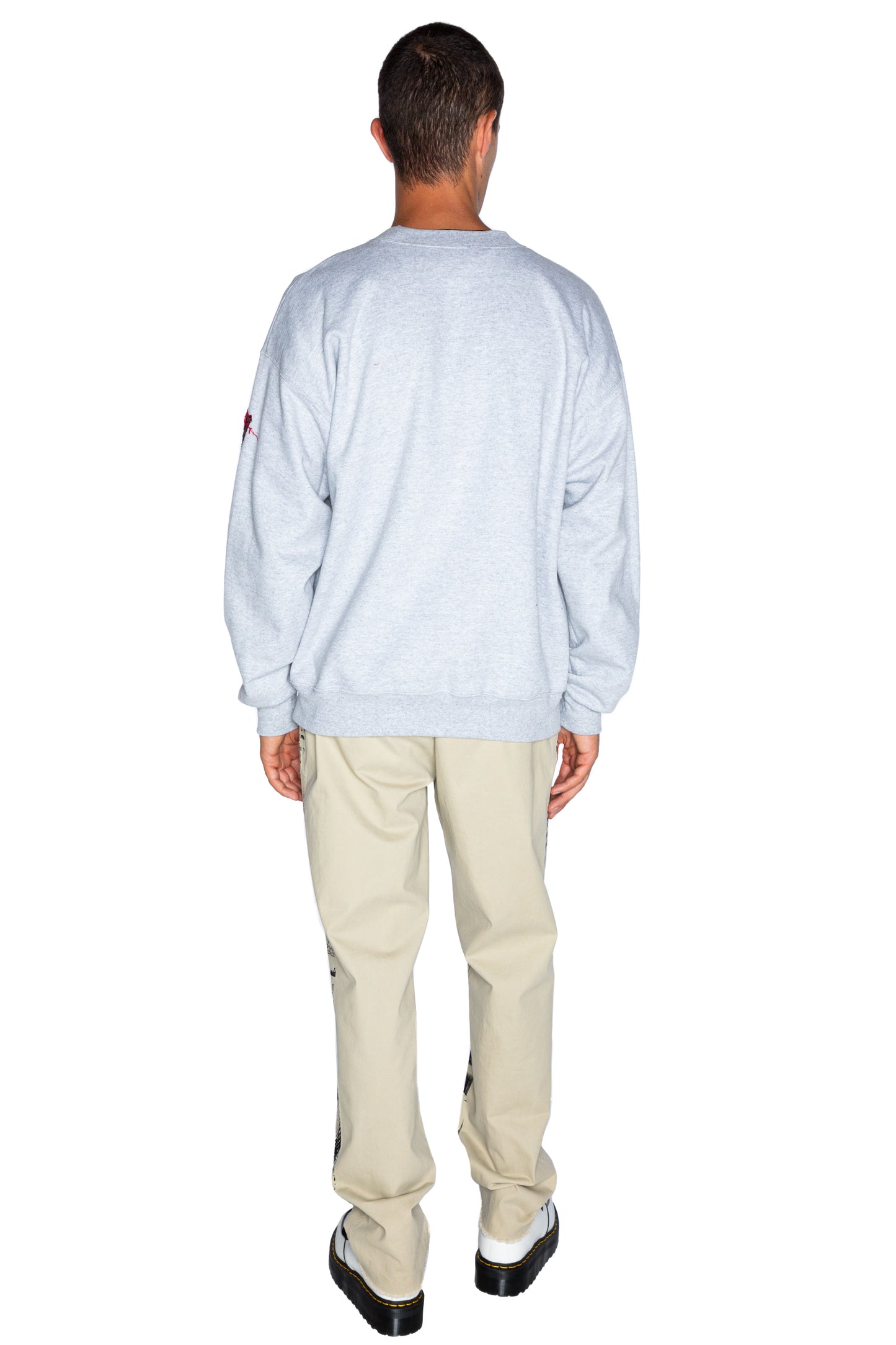 'PATCH HAPPY' CREWNECK SWEATSHIRT - - Libertine