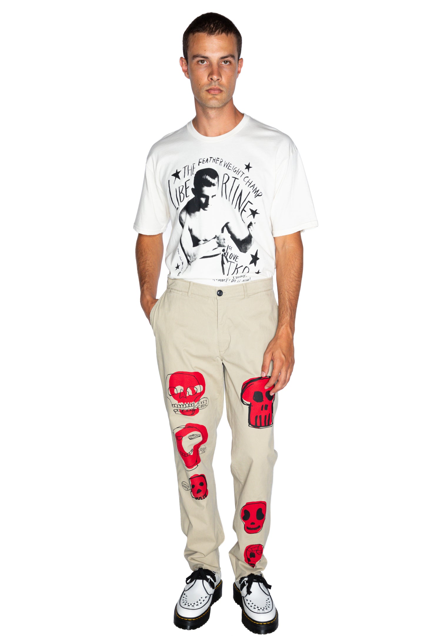 'SKETCH SKULLS' MENS CHINOS - - Libertine