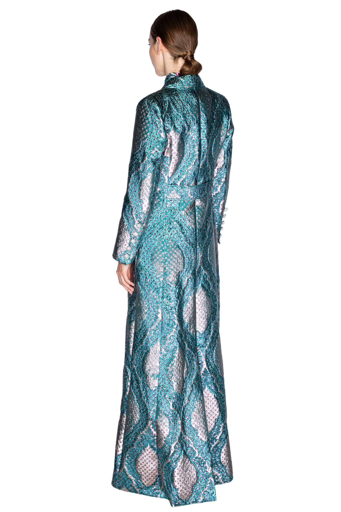 'TANGIER JACQUARD' MAXI COAT - - Libertine