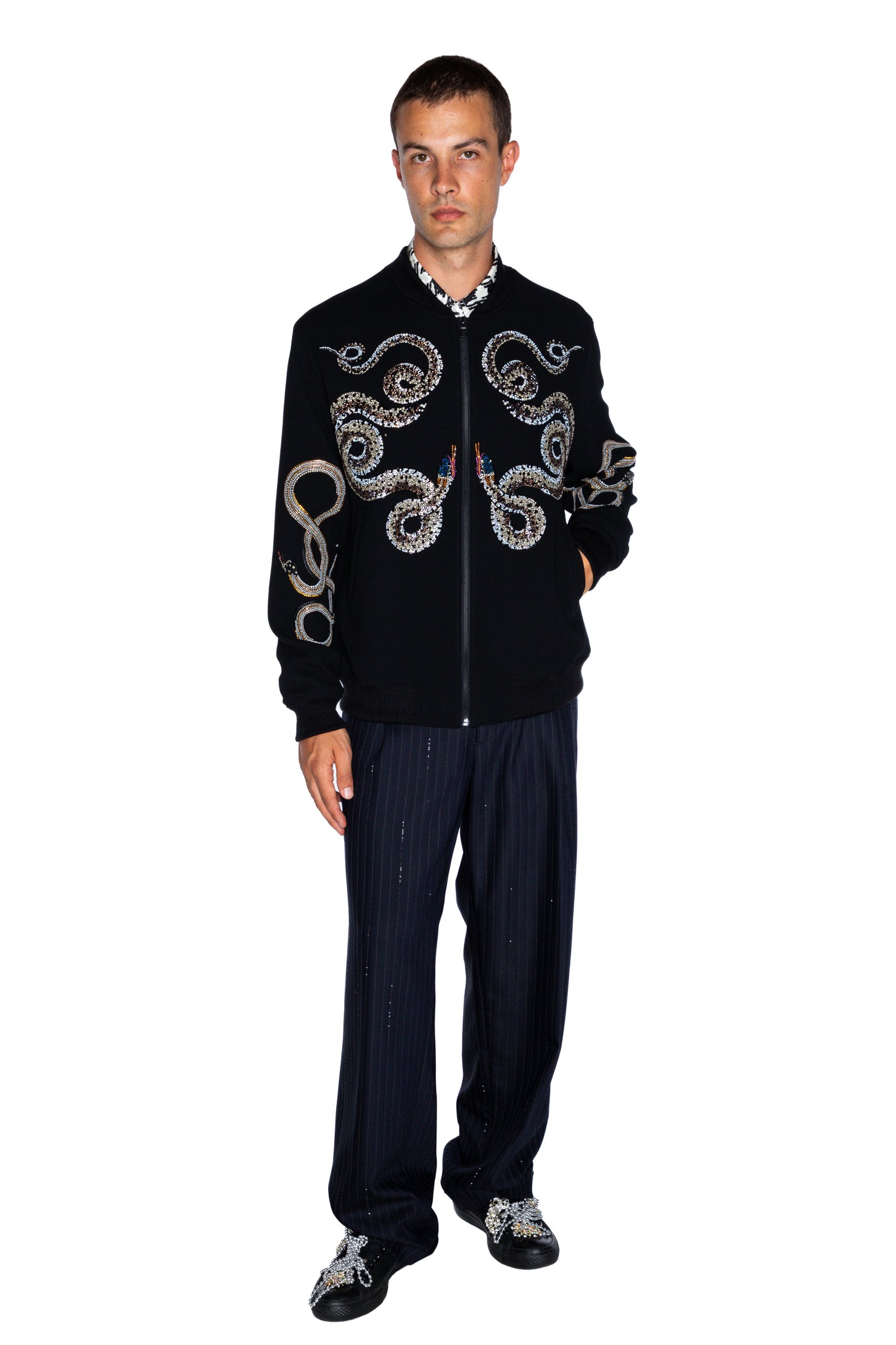 'REPTILIAN' BOMBER JACKET - - Libertine