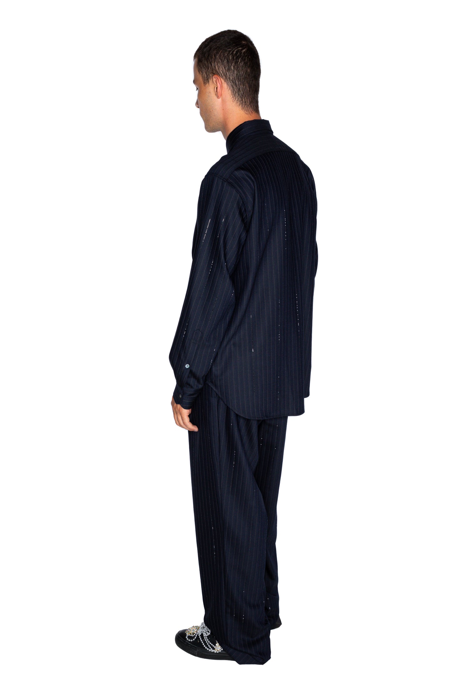 'CRYSTAL PINSTRIPE' CLASSIC SHIRT - - Libertine