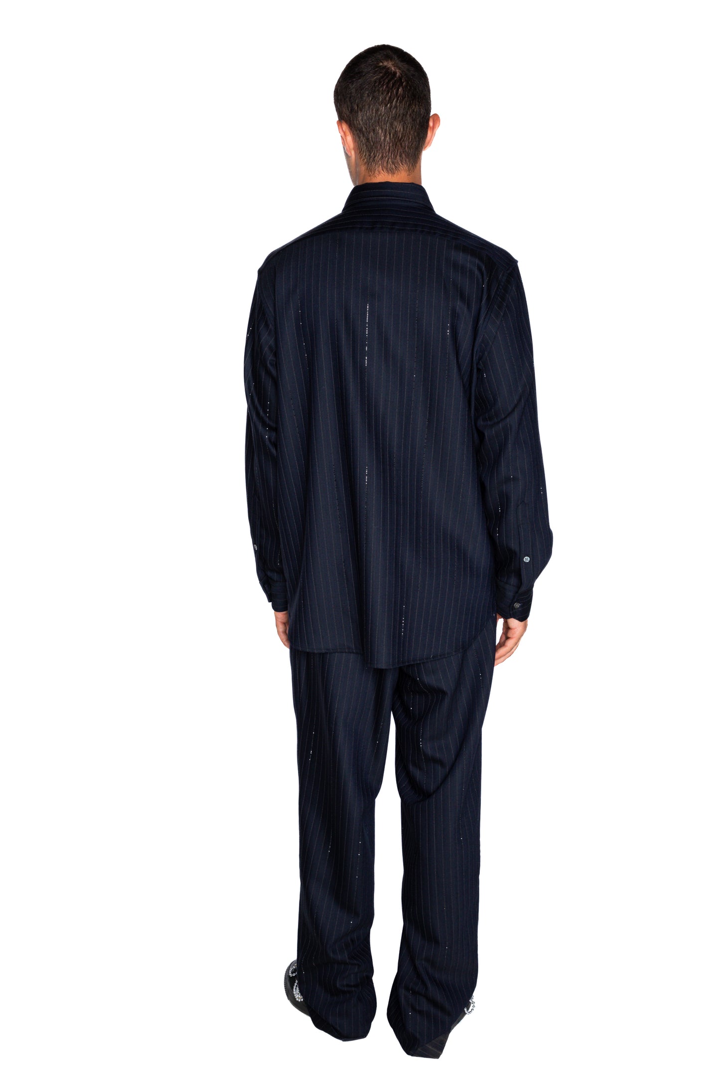 'CRYSTAL PINSTRIPE' CLASSIC SHIRT - - Libertine