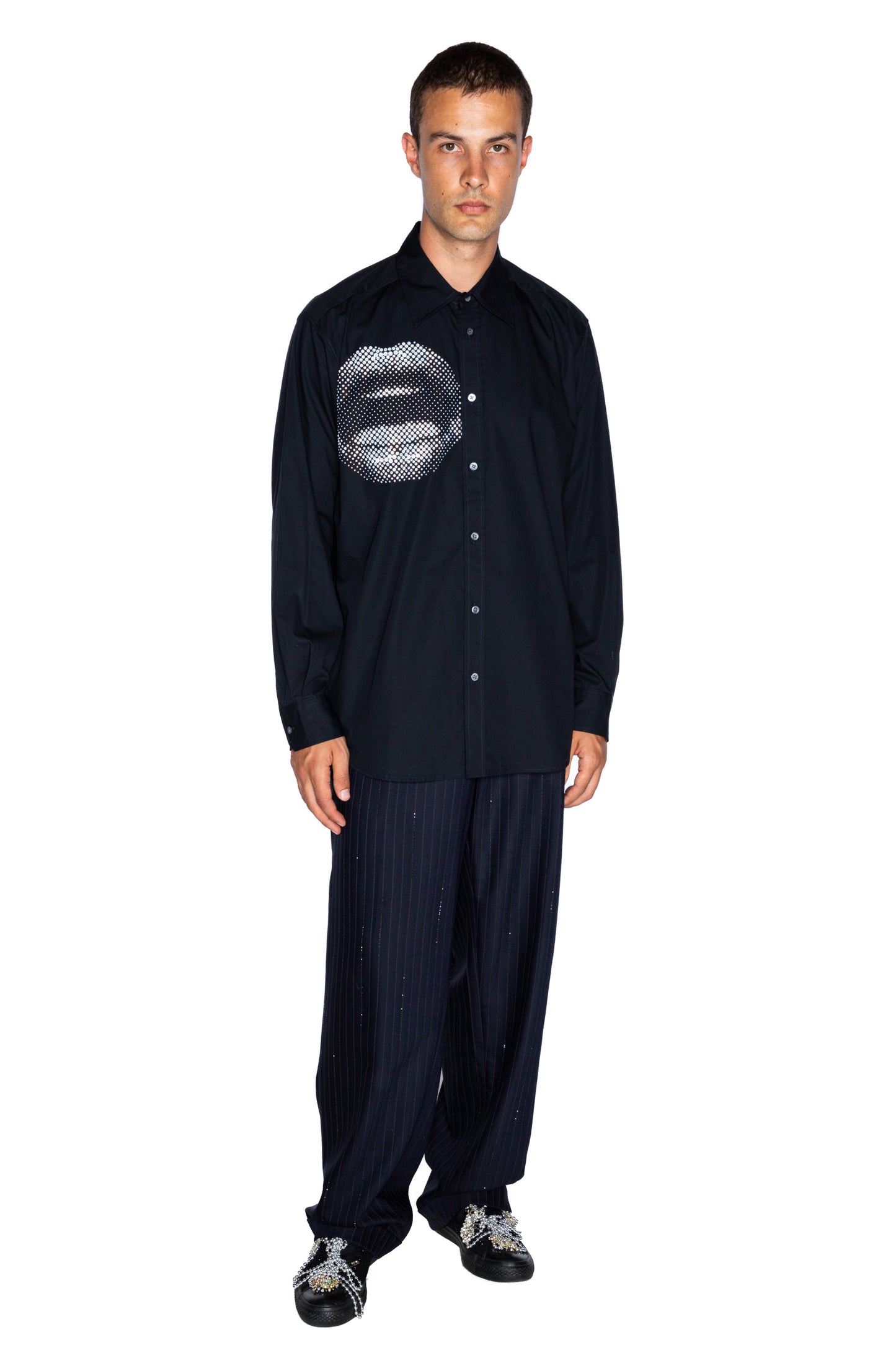 MEN'S 'FIVE SENSES CRYSTAL' NEW CLASSIC SHIRT - - Libertine