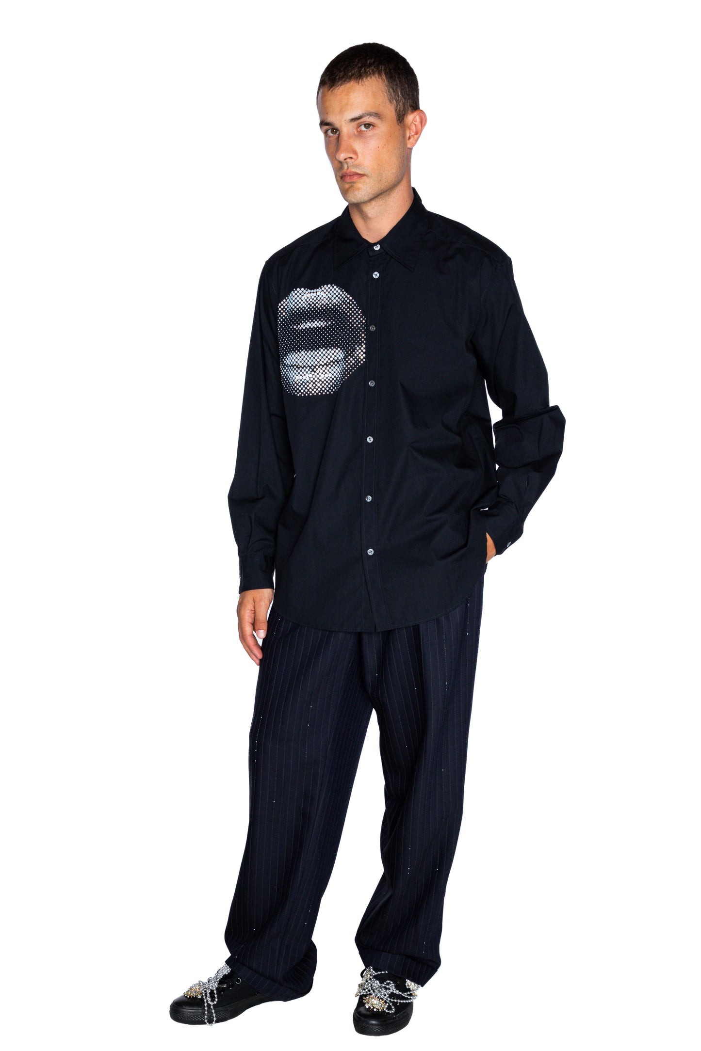 MEN'S 'FIVE SENSES CRYSTAL' NEW CLASSIC SHIRT - - Libertine