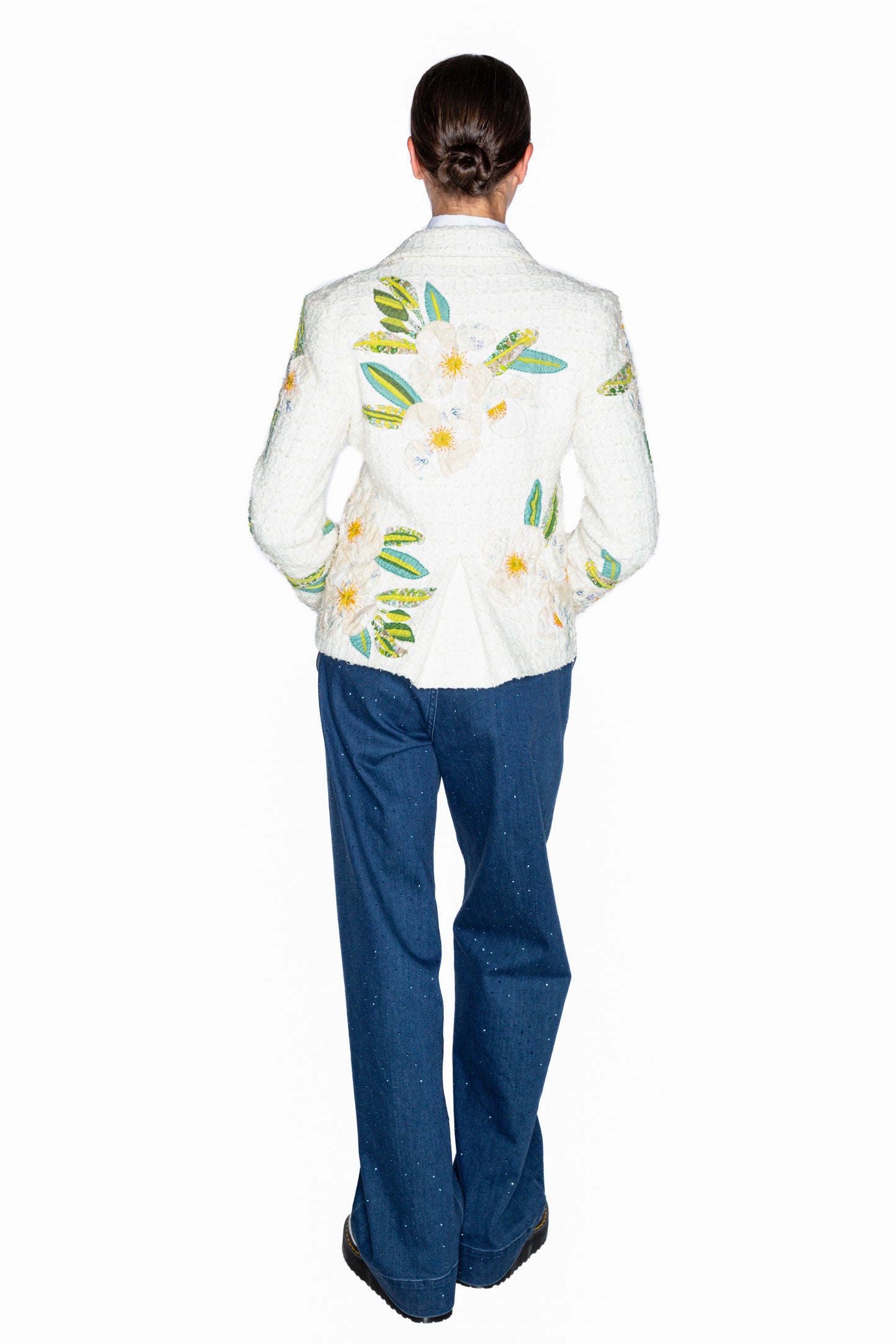 'WHITE POPPY' L/S SHORT JACKET - - Libertine