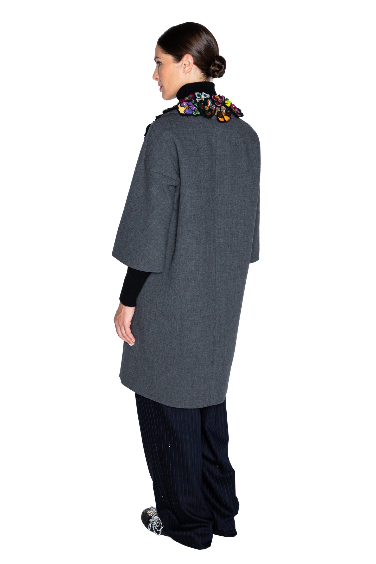 'PANSY GARDEN PATCH' PATCH POCKET COAT - - Libertine