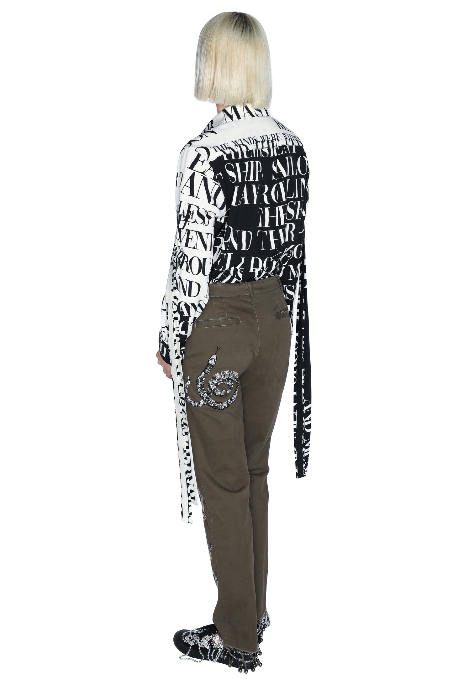 'REPTILIAN' CHINOS - - Libertine