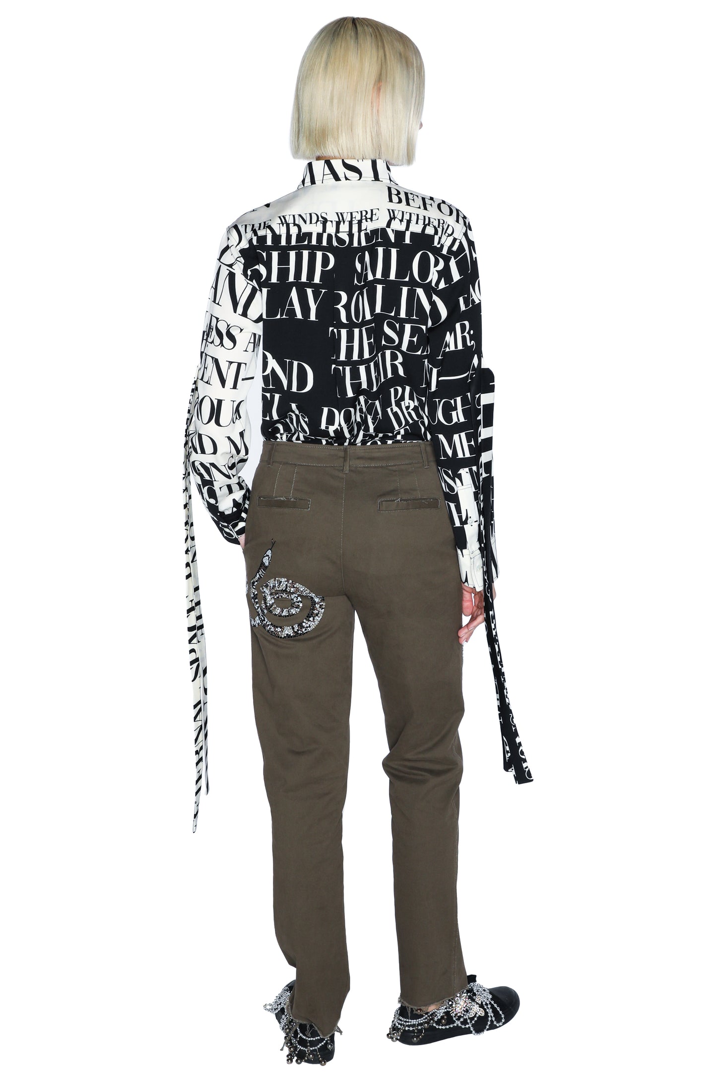 'REPTILIAN' CHINOS - - Libertine