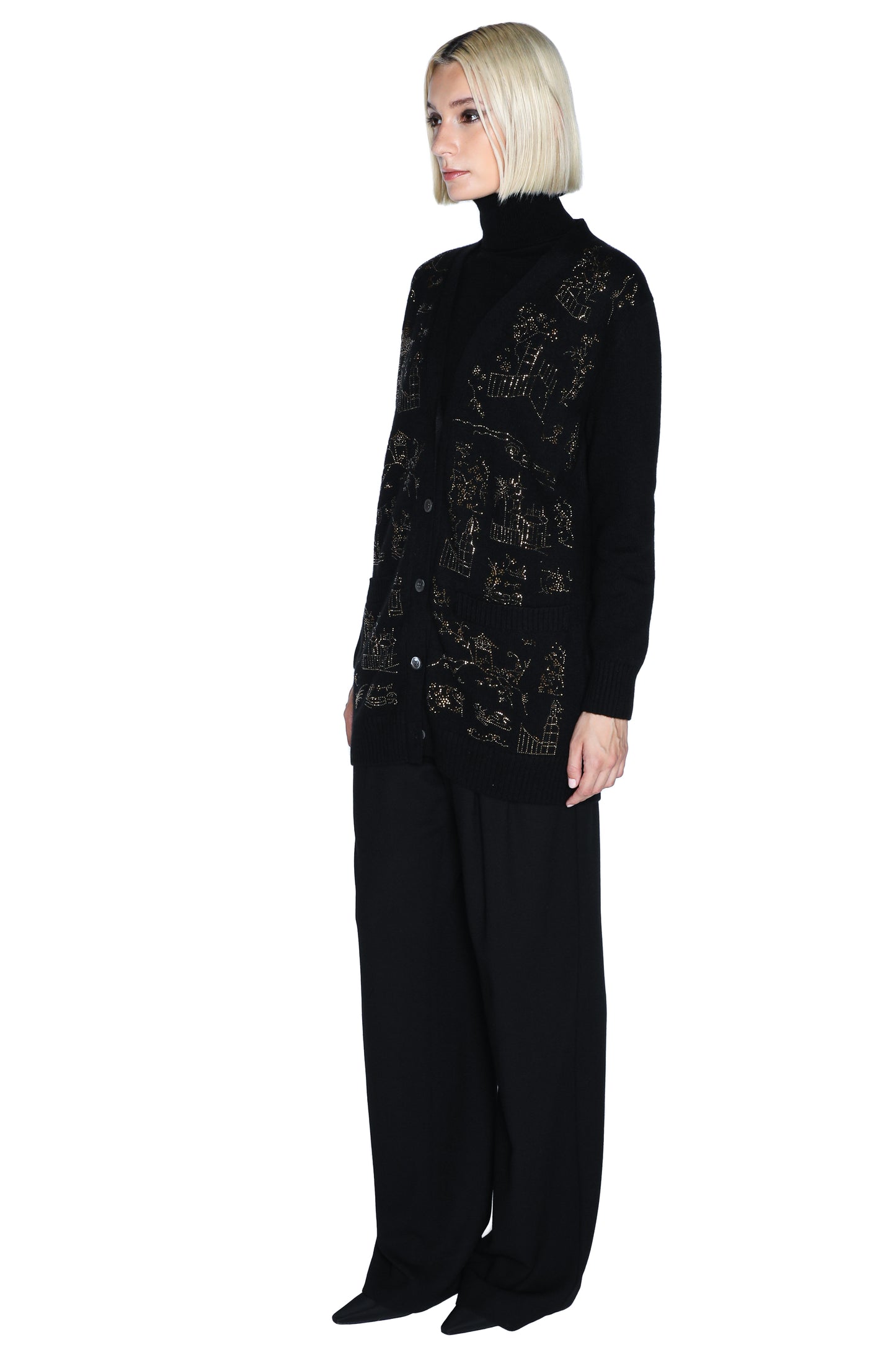 'CHINOISERIE' OVERSIZED CARDIGAN - - Libertine