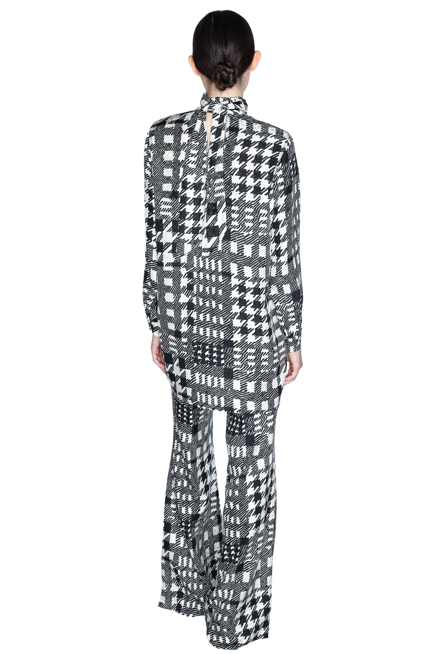 'PEGGYS HOUNDSTOOTH' BIANCA TUNIC - - Libertine