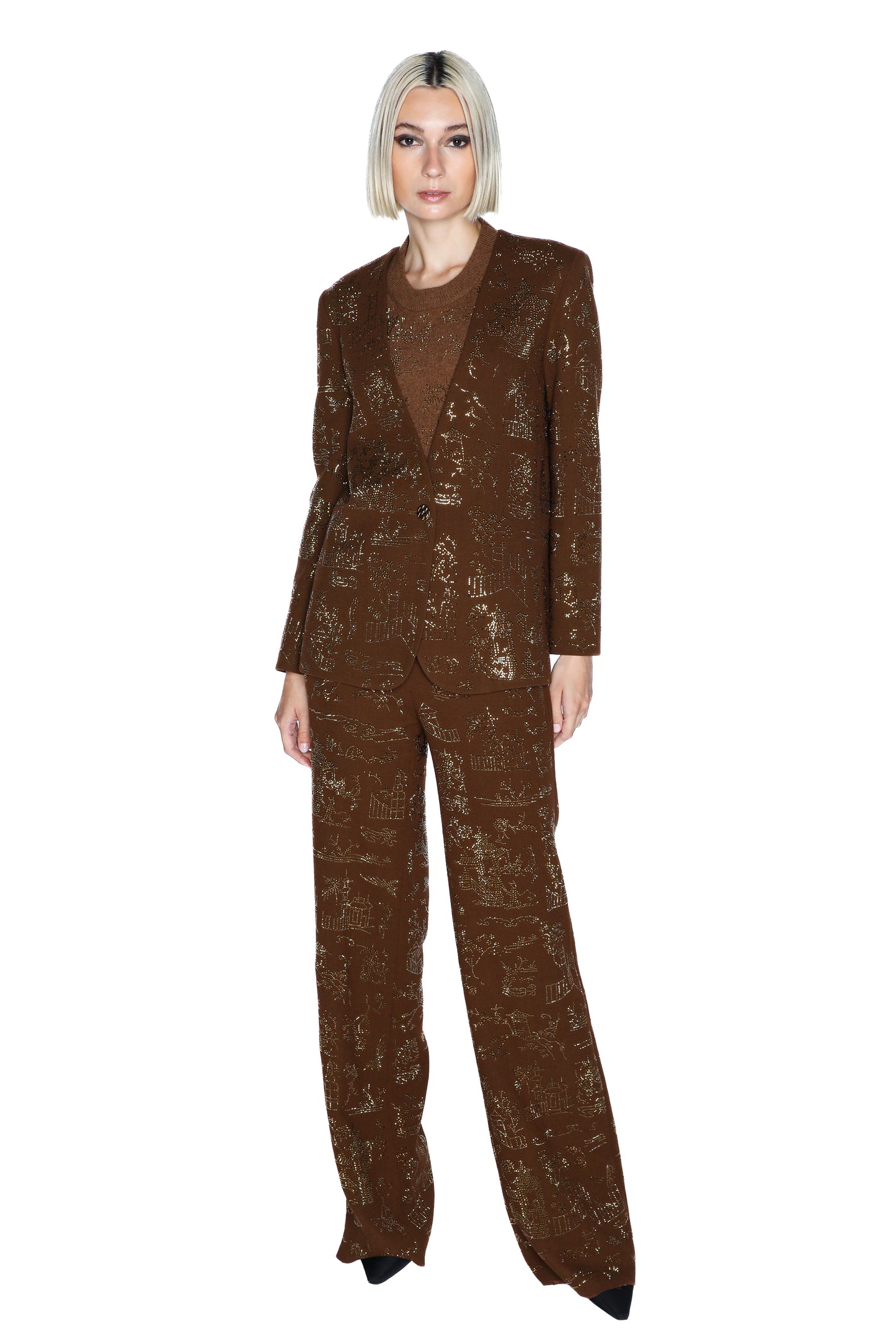 'CHINOISERIE' V NECK JACKET - - Libertine