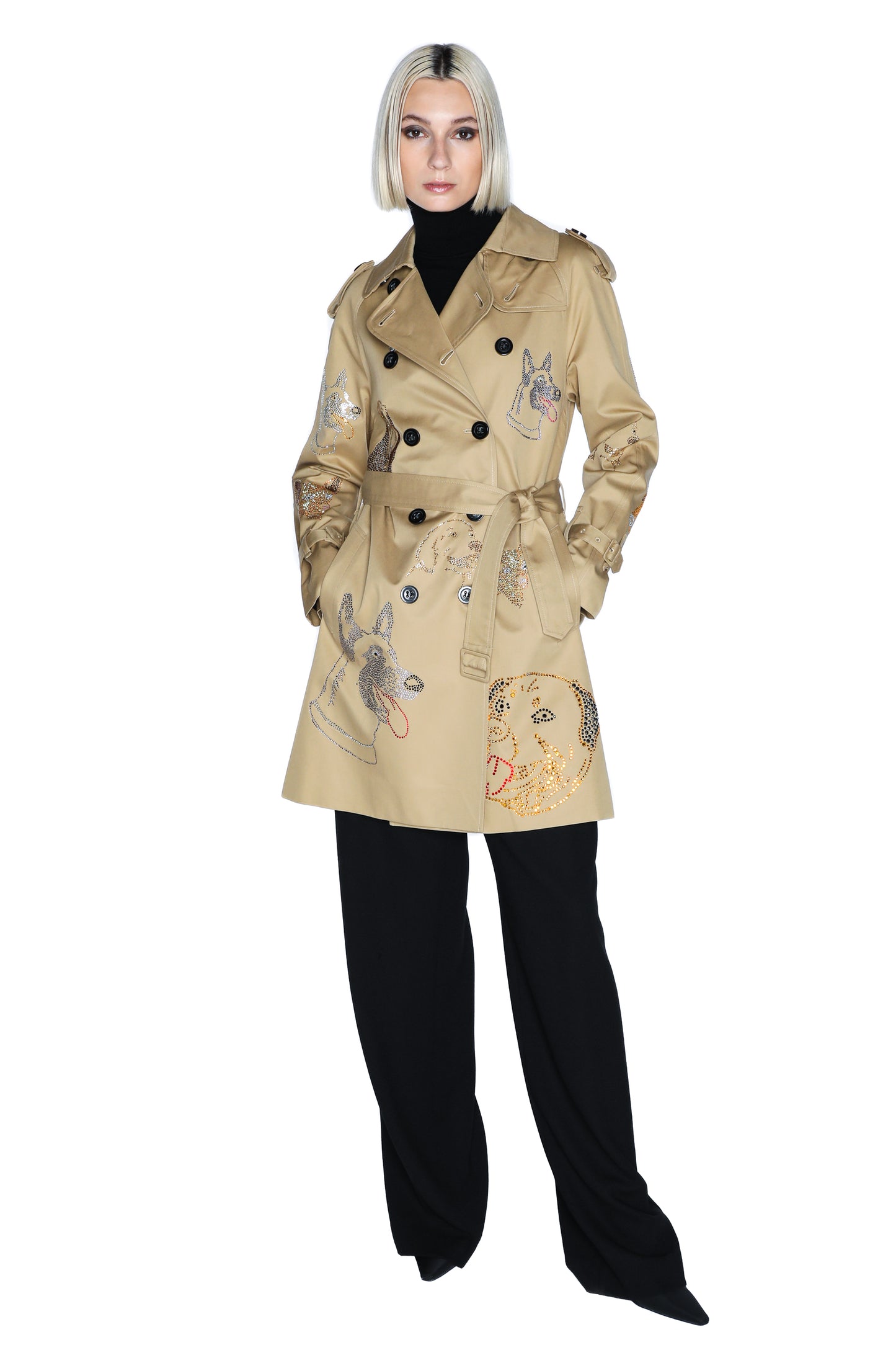 'WHO LET THE DOGS OUT' TRENCH COAT - - Libertine