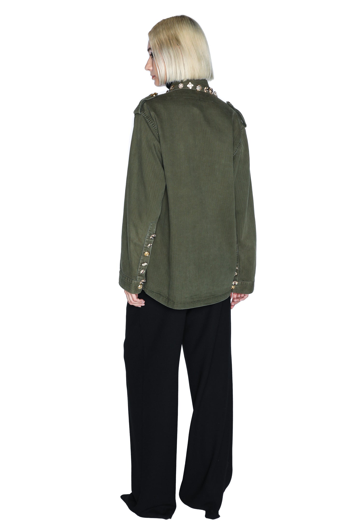 'BUTTON LUXE' VINTAGE FRENCH MILITARY JACKET - - Libertine