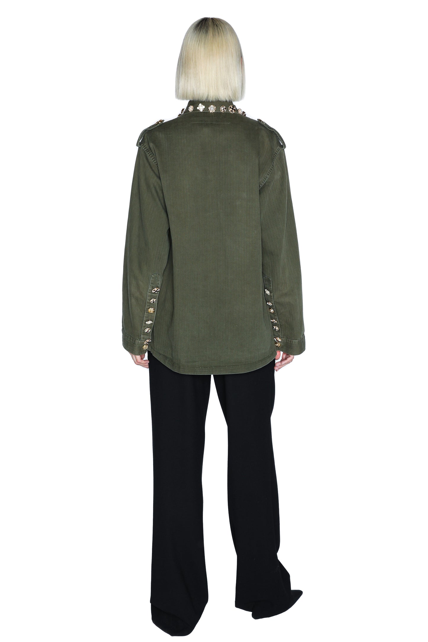 'BUTTON LUXE' VINTAGE FRENCH MILITARY JACKET - - Libertine