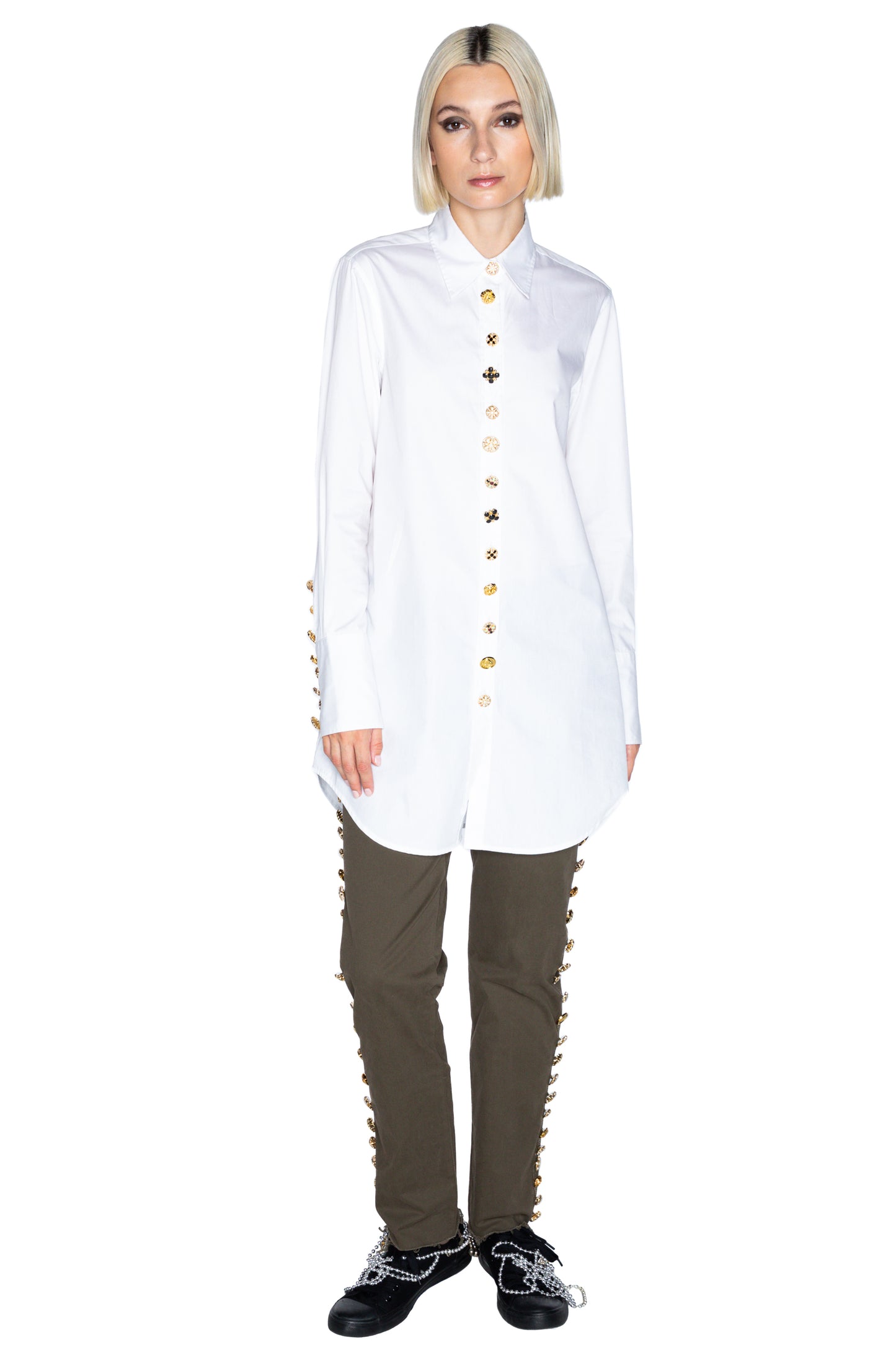 'BUTTON LUXE' LONG CLASSIC SHIRT - - Libertine