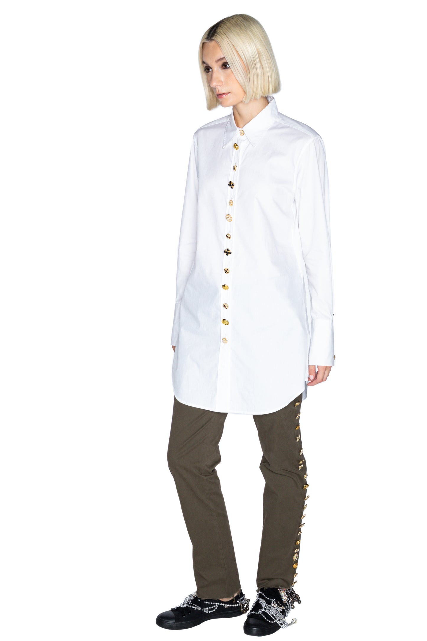 'BUTTON LUXE' LONG CLASSIC SHIRT - - Libertine