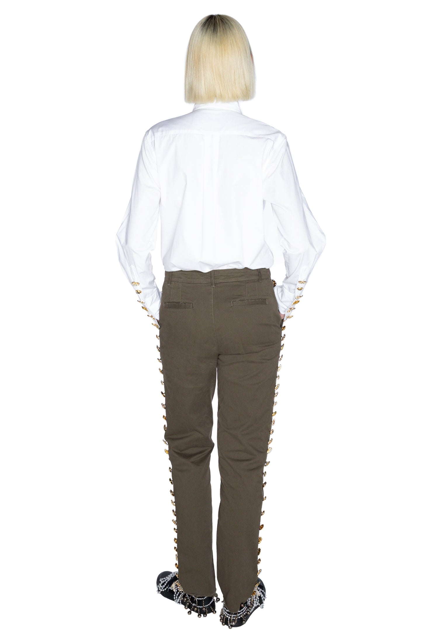 'BUTTON LUXE' WOMENS CHINOS - - Libertine