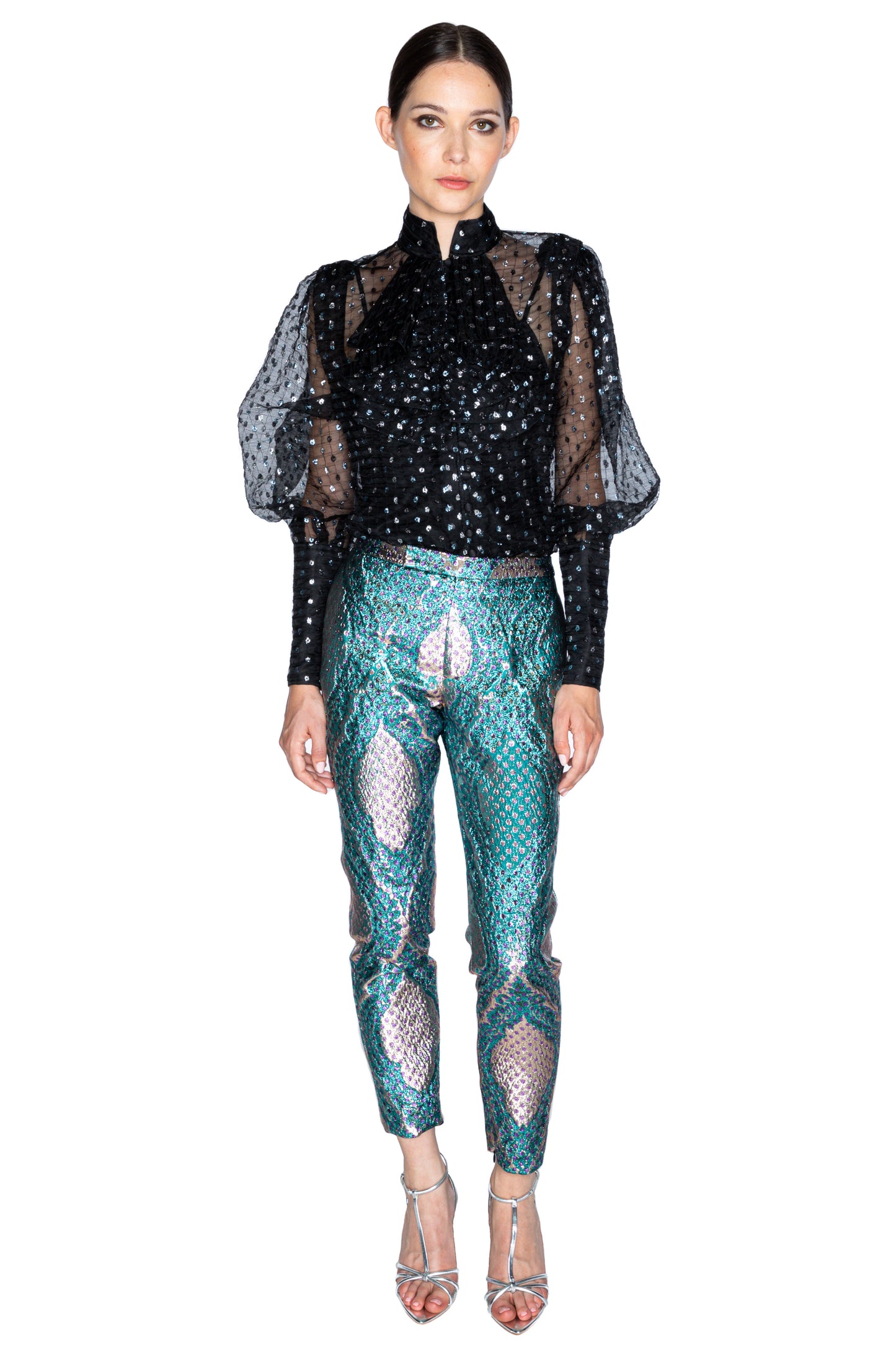 'SPARKLE DOT' BISHOP SLEEVE BLOUSE - - Libertine