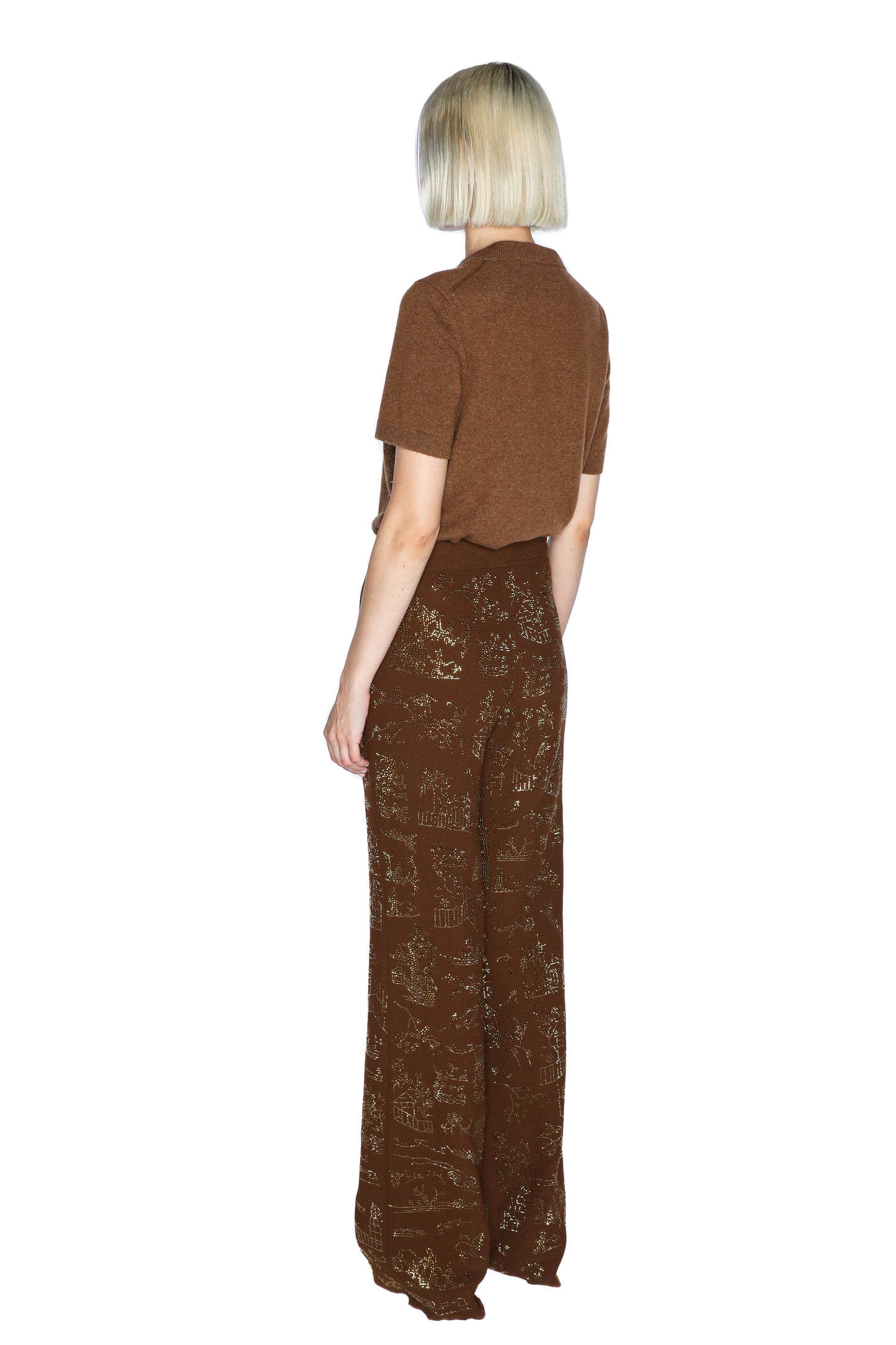 'CHINOISERIE' WIDE LEG PANTS - - Libertine