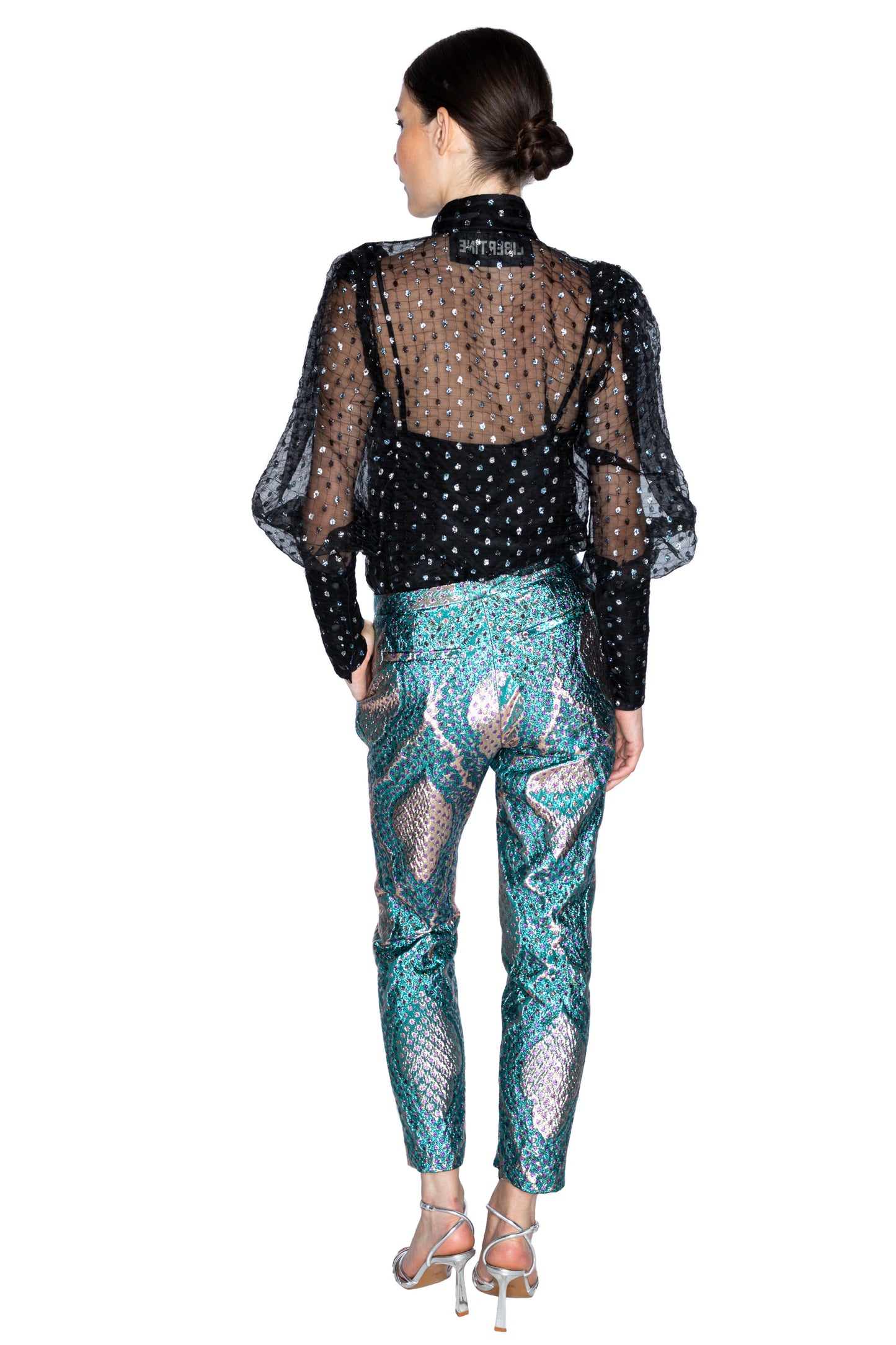 'TANGIER JACQUARD' CIGARETTE PANT - - Libertine