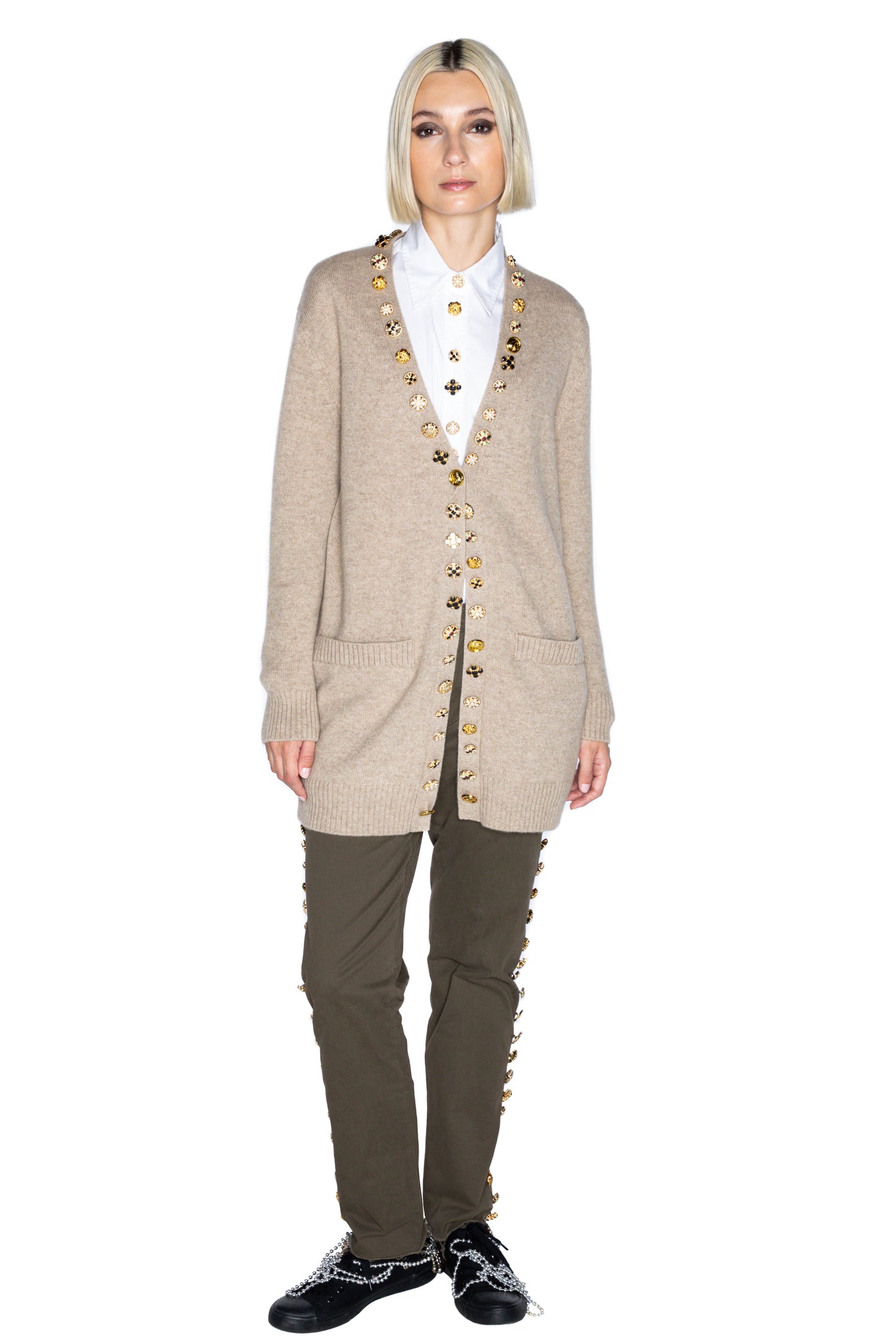 'BUTTON LUXE' OVERSIZED CARDIGAN - - Libertine