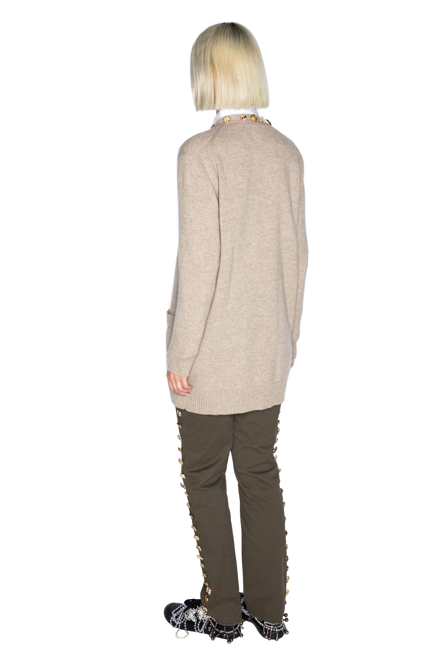 'BUTTON LUXE' OVERSIZED CARDIGAN - - Libertine