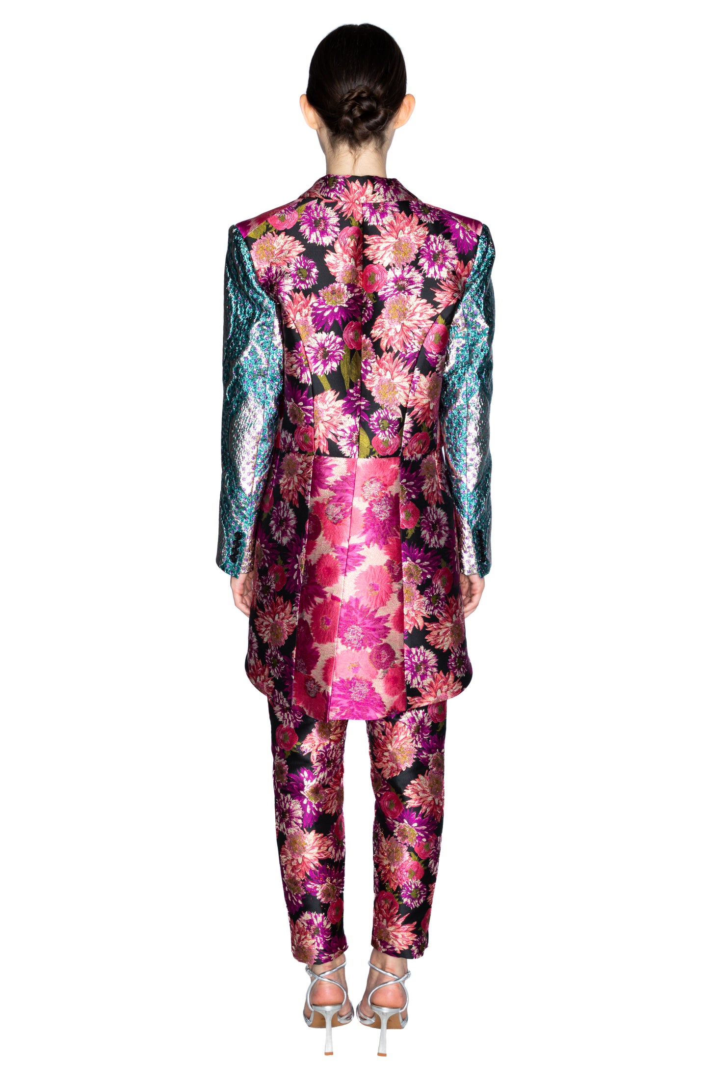 'PINK WISH JACQUARD' ANKLE ZIP PANT - - Libertine