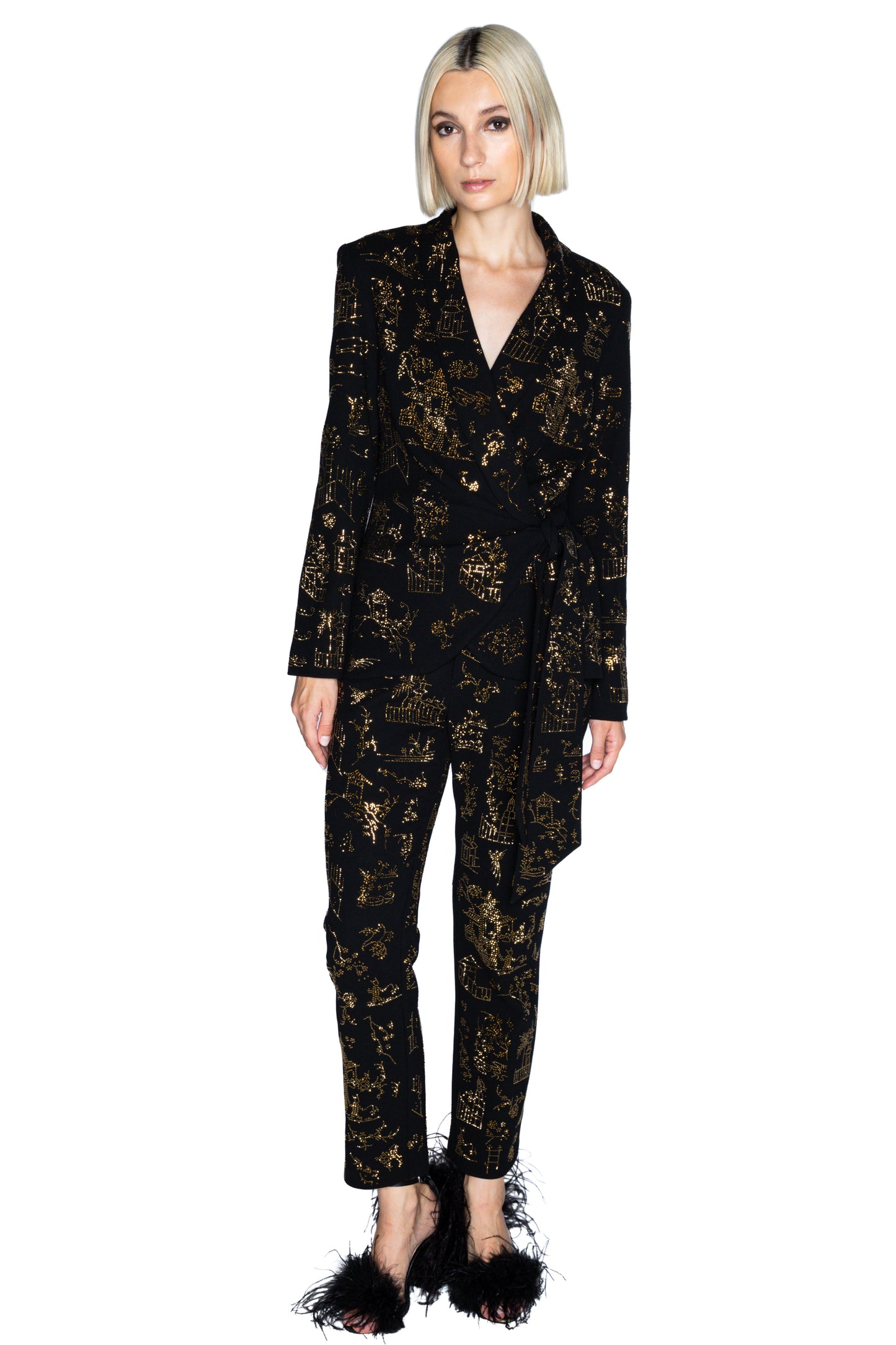 'CHINOISERIE' WRAP JACKET - - Libertine