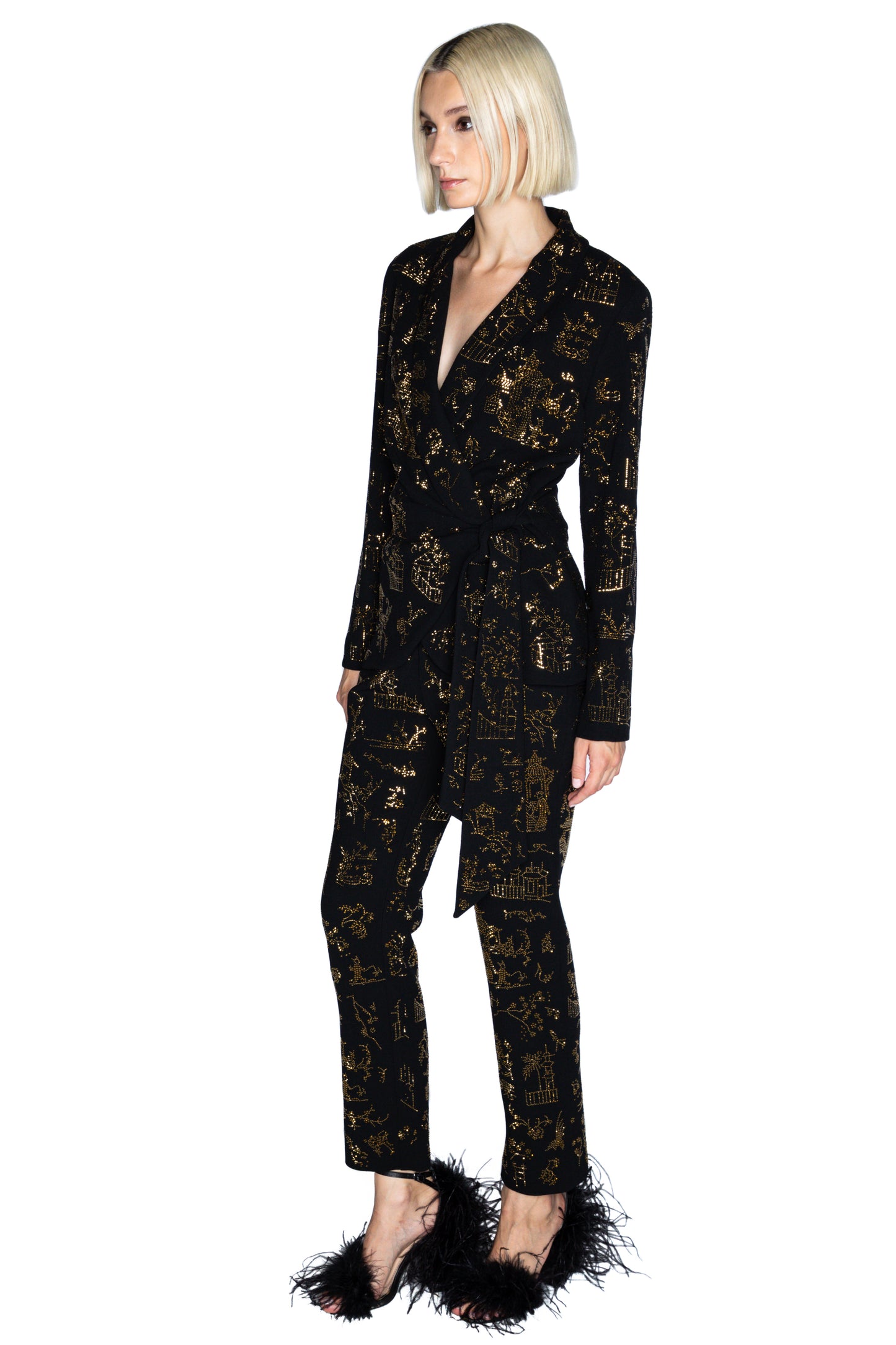 'CHINOISERIE' WRAP JACKET - - Libertine