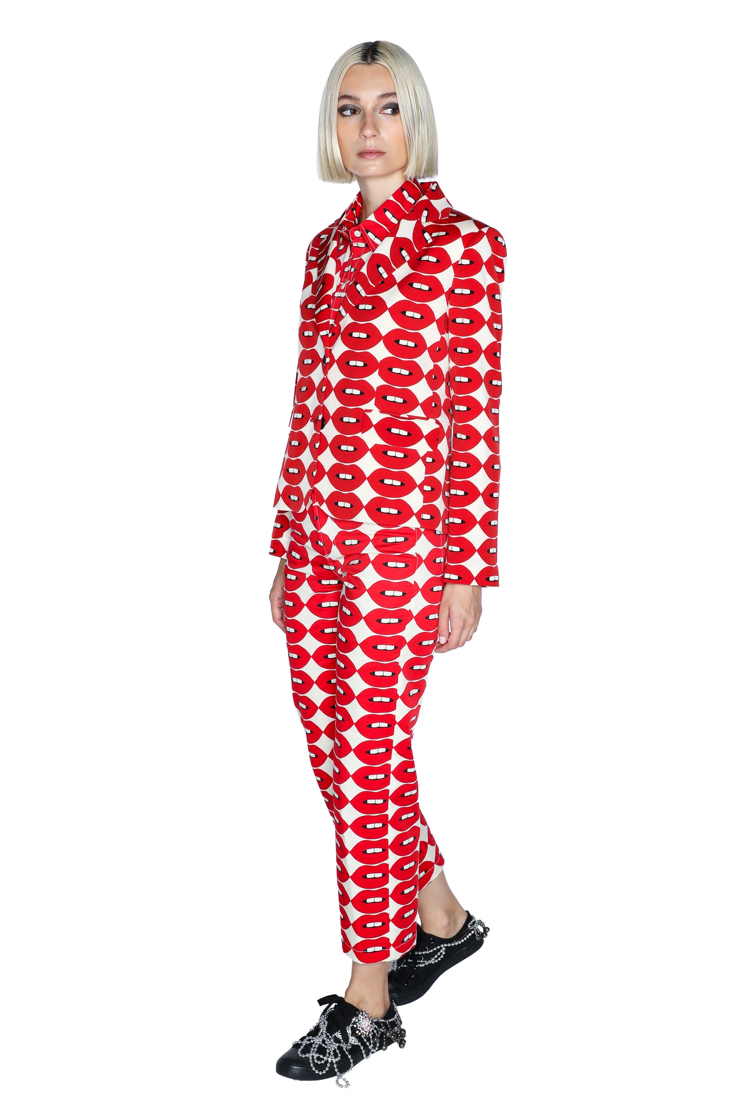 'FRENCH KISSING IN THE USA' L/S SHORT JACKET - - Libertine