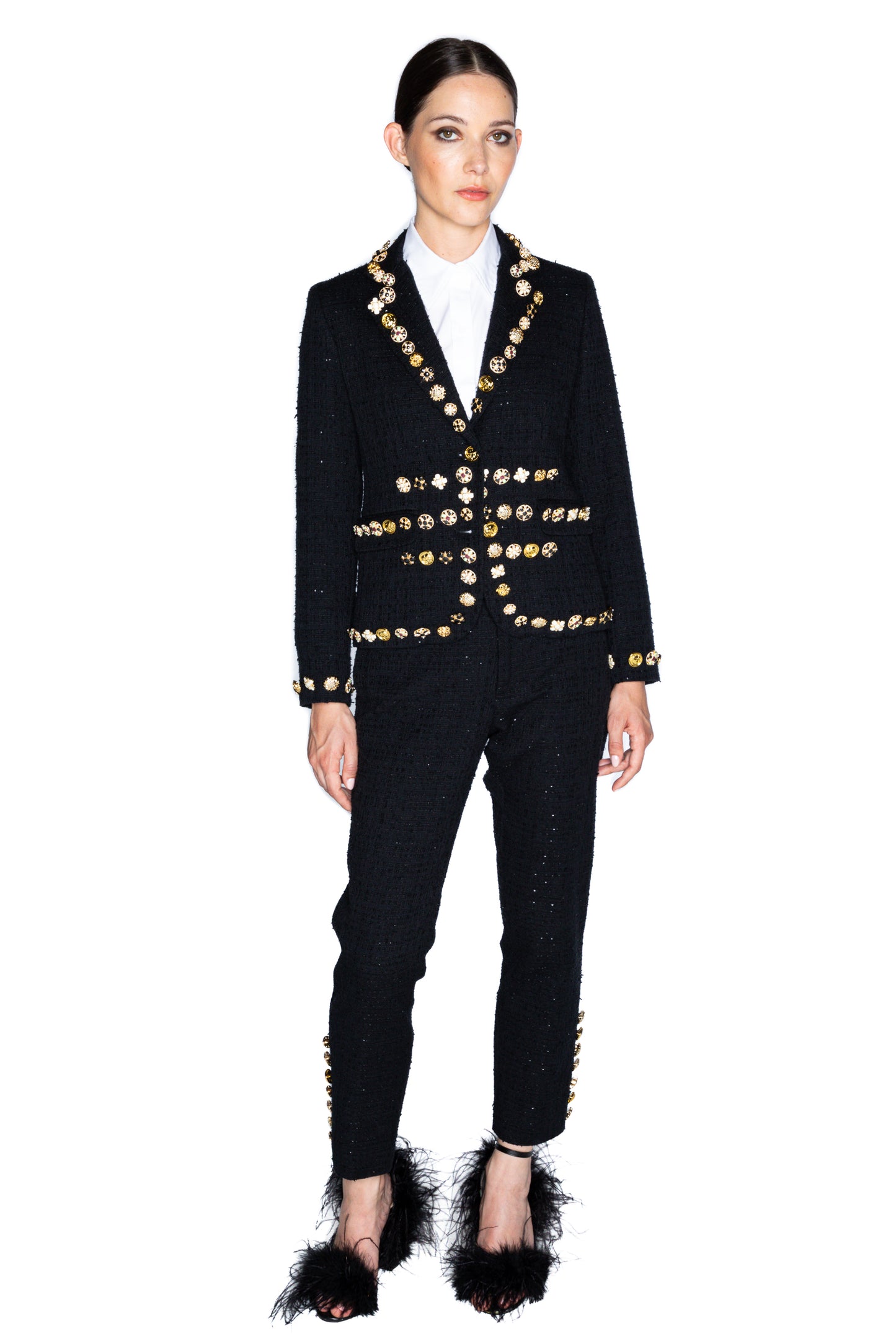 'BUTTON LUXE' L/S SHORT JACKET - - Libertine