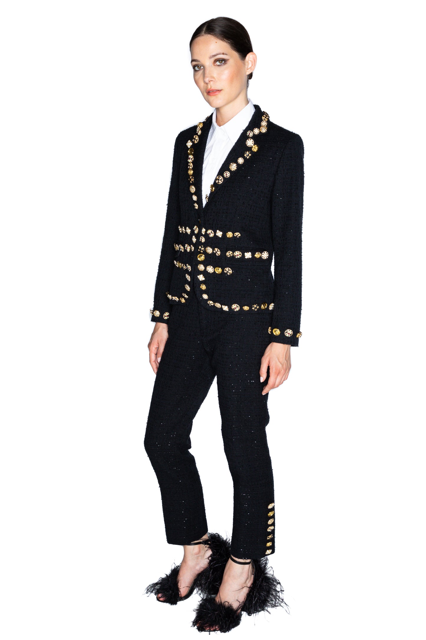 'BUTTON LUXE' L/S SHORT JACKET - - Libertine