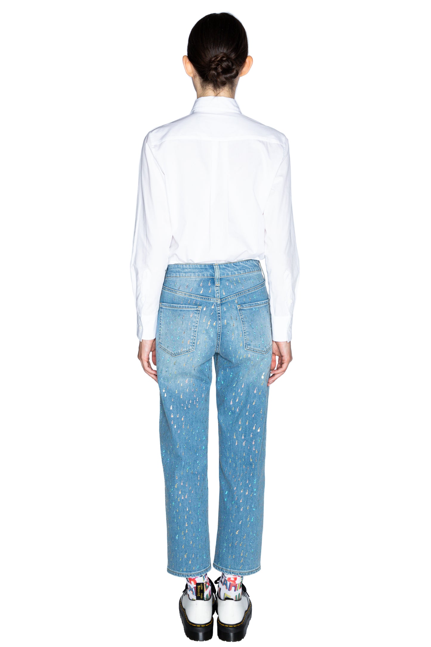 'OIL SLICK' BOYFRIEND JEAN - - Libertine