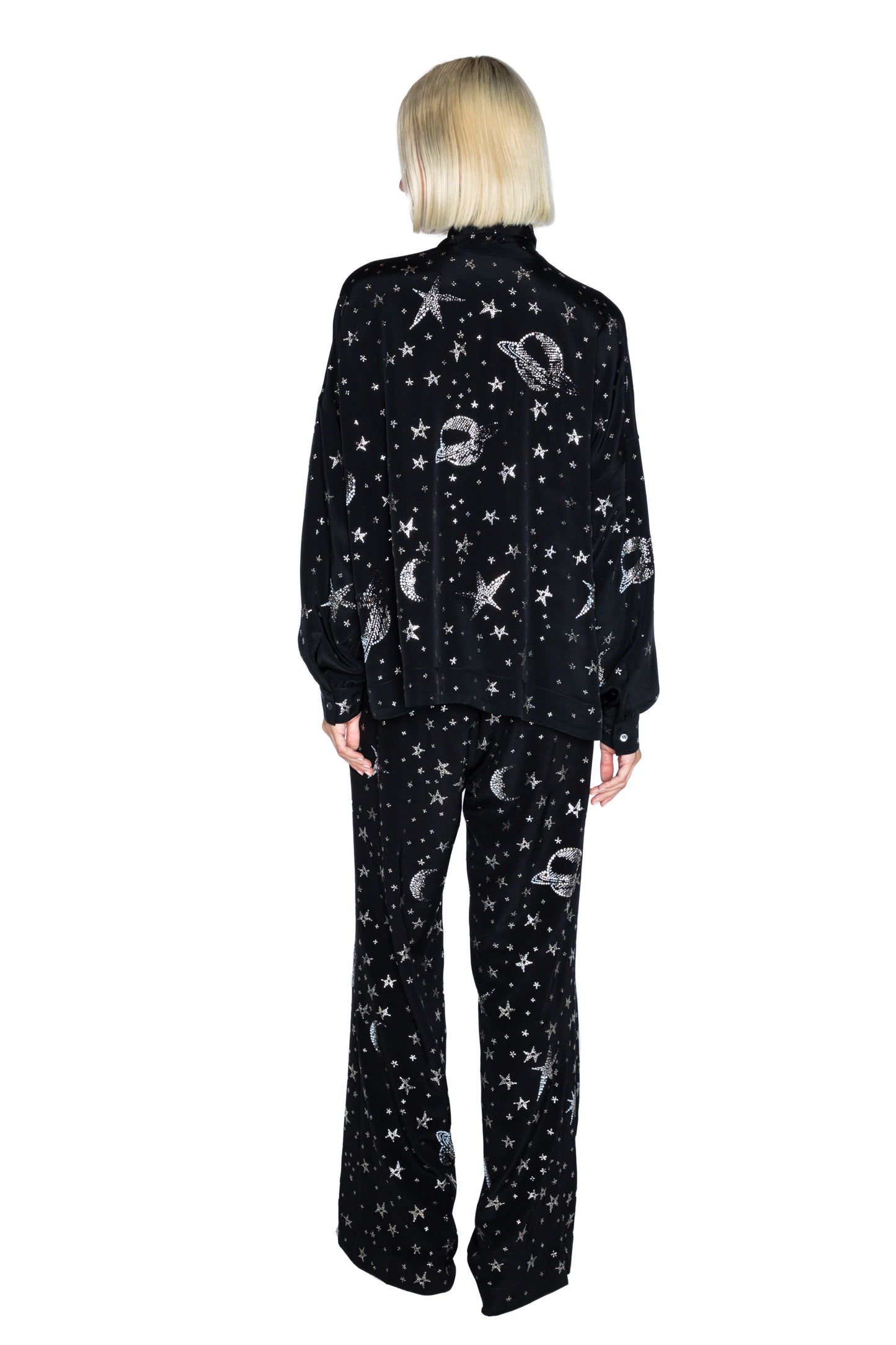 'HERE, THERE, AND EVERYWHERE' TIE BLOUSE - - Libertine