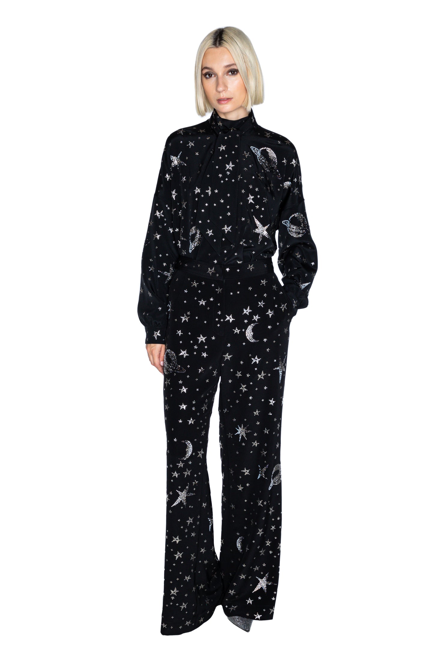 'HERE, THERE, AND EVERYWHERE' WIDE LEG TROUSERS - - Libertine