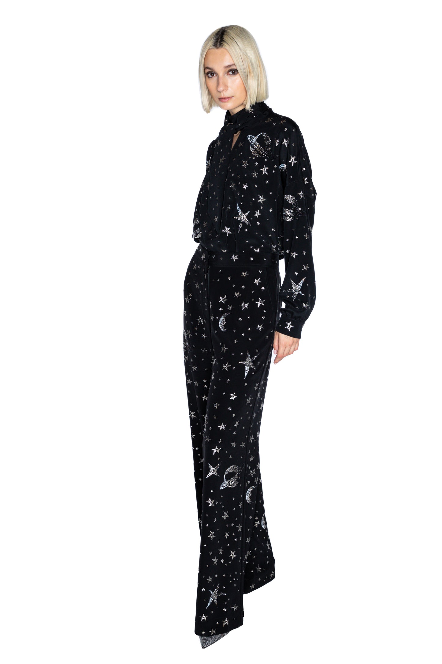 'HERE, THERE, AND EVERYWHERE' WIDE LEG TROUSERS - - Libertine