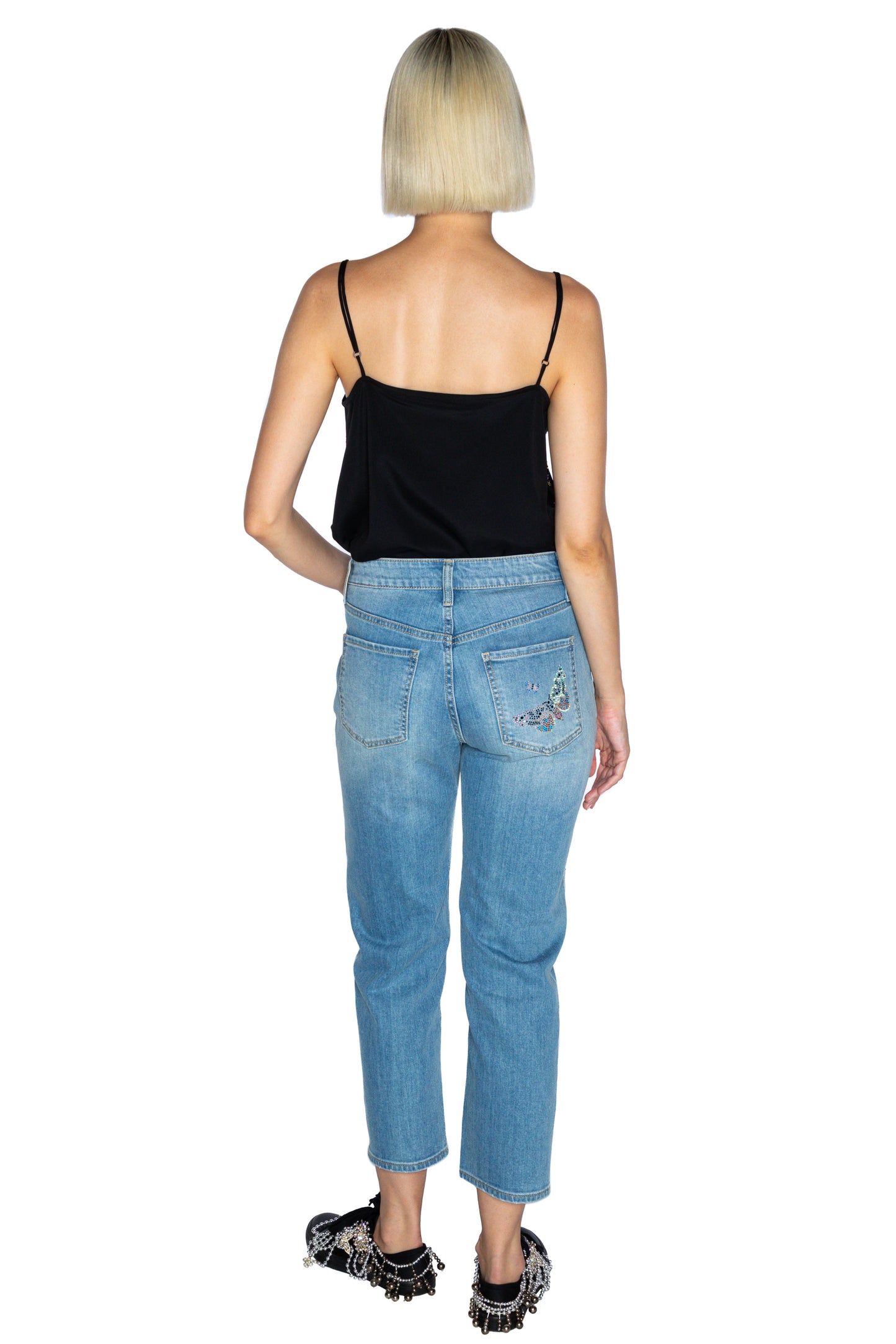 'MILLIONS OF BUTTERFLIES' BOYFRIEND JEAN - - Libertine